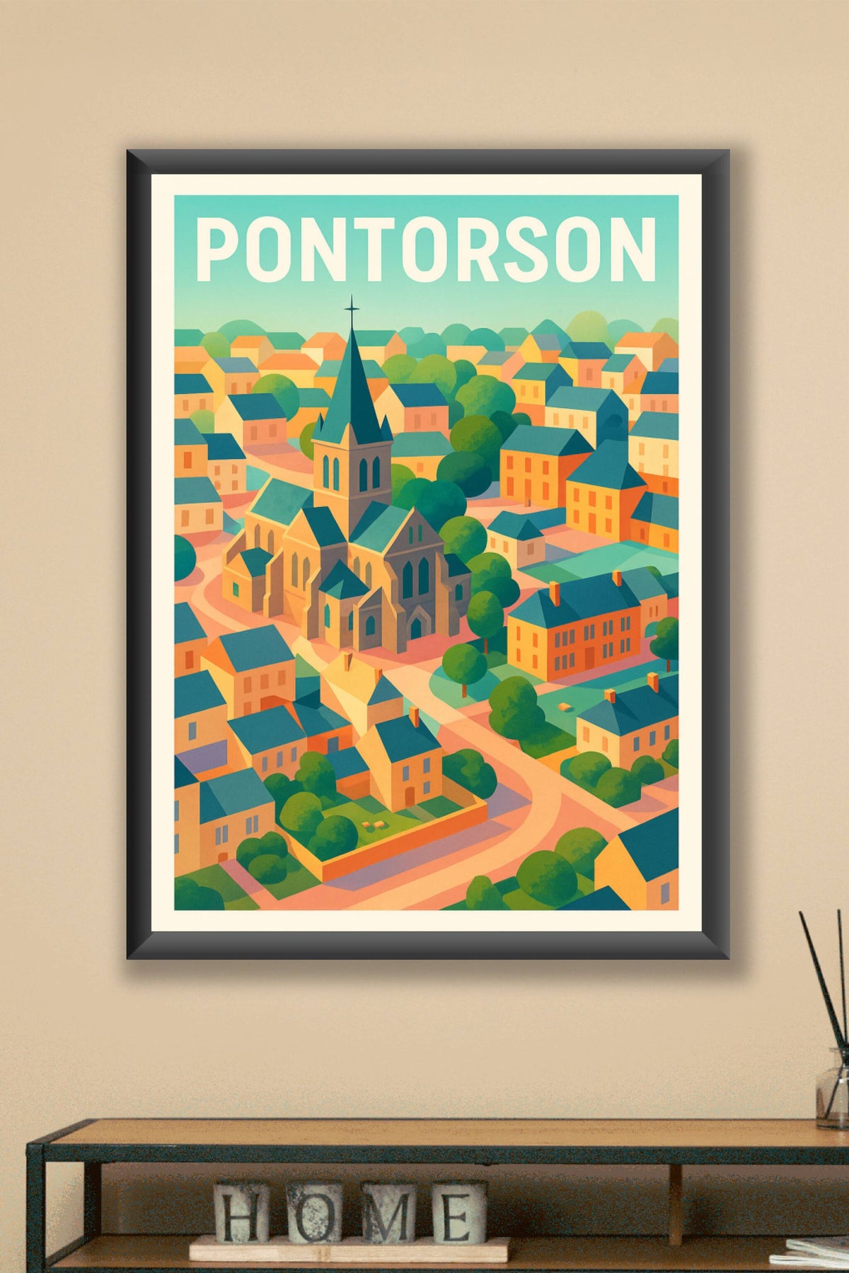 Affiche de Pontorson - Le charme paisible de la cité normande