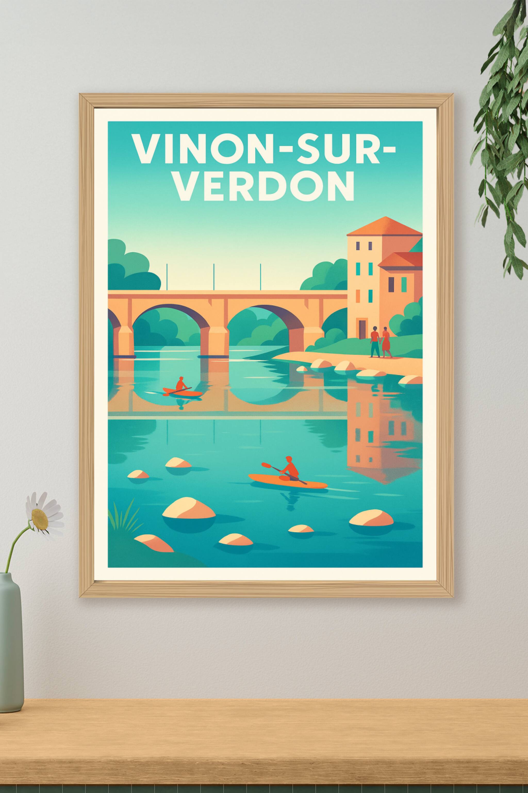 Affiche de Vinon-sur-Verdon - Évasion tranquille en Provence