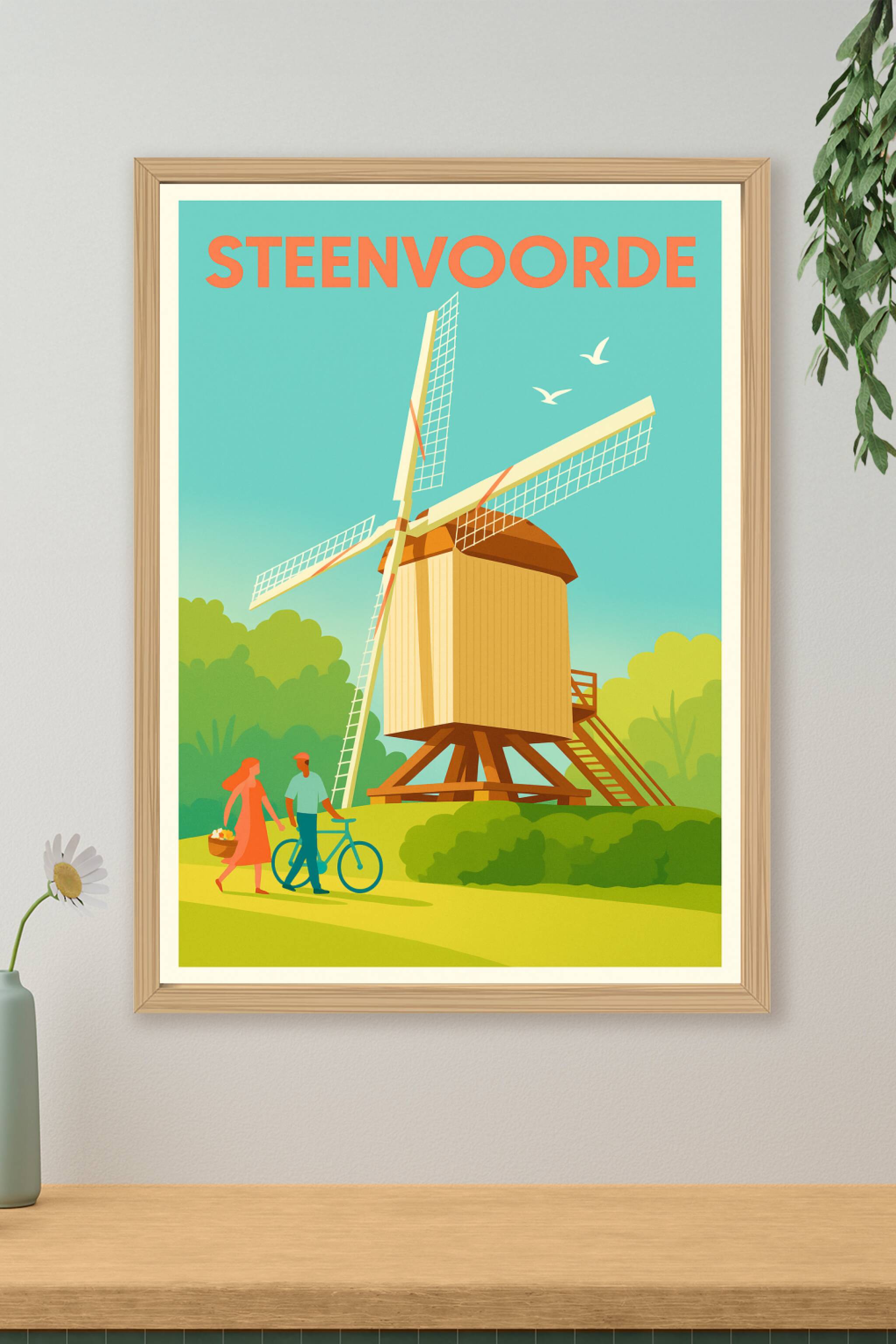 Affiche de Steenvoorde - Charme et nature au moulin traditionnel