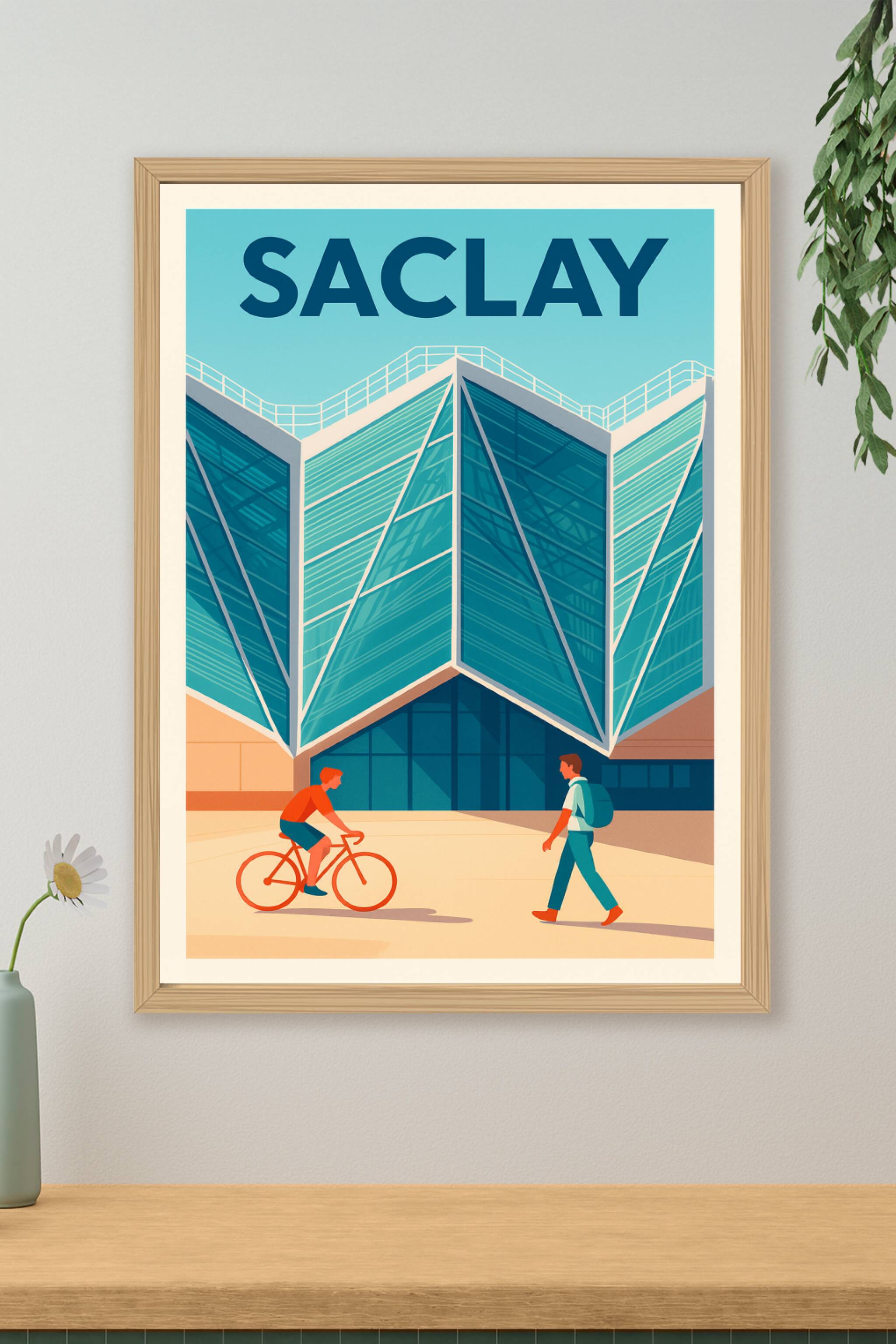 Affiche de Saclay - Modernité et dynamisme en pleine ville