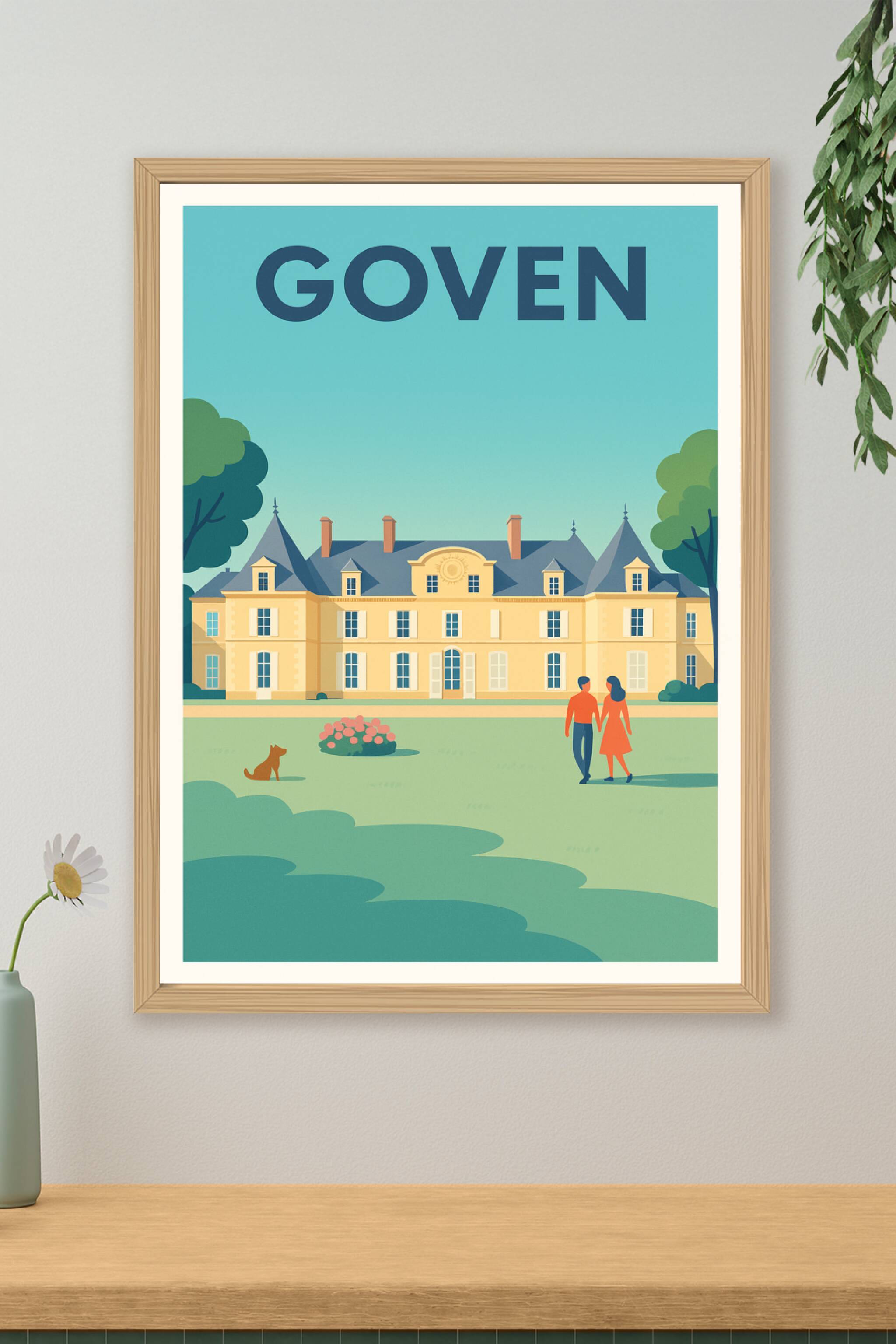Affiche de Goven - Élégance et Sérénité au Château