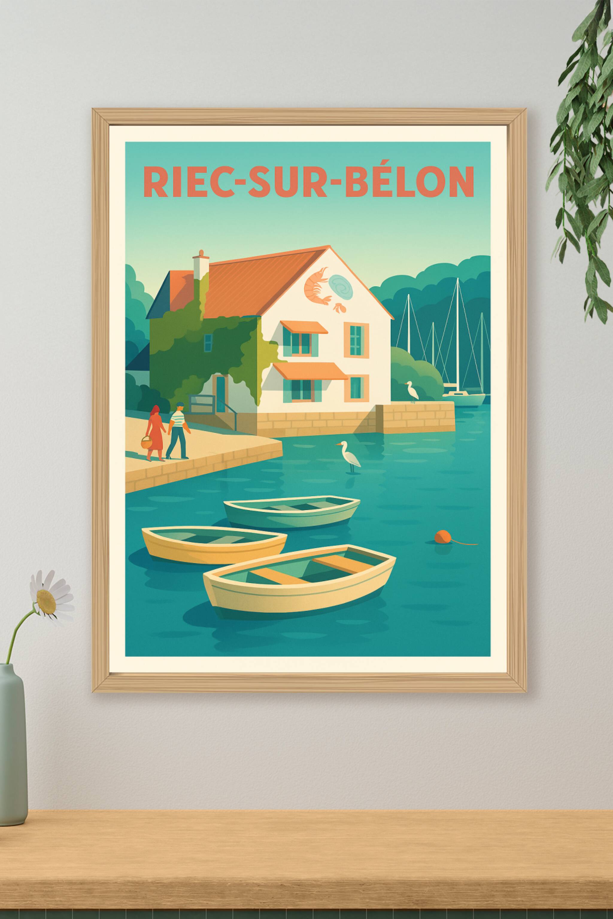 Affiche de Riec-sur-Bélon - Charme côtier et douceur bretonne