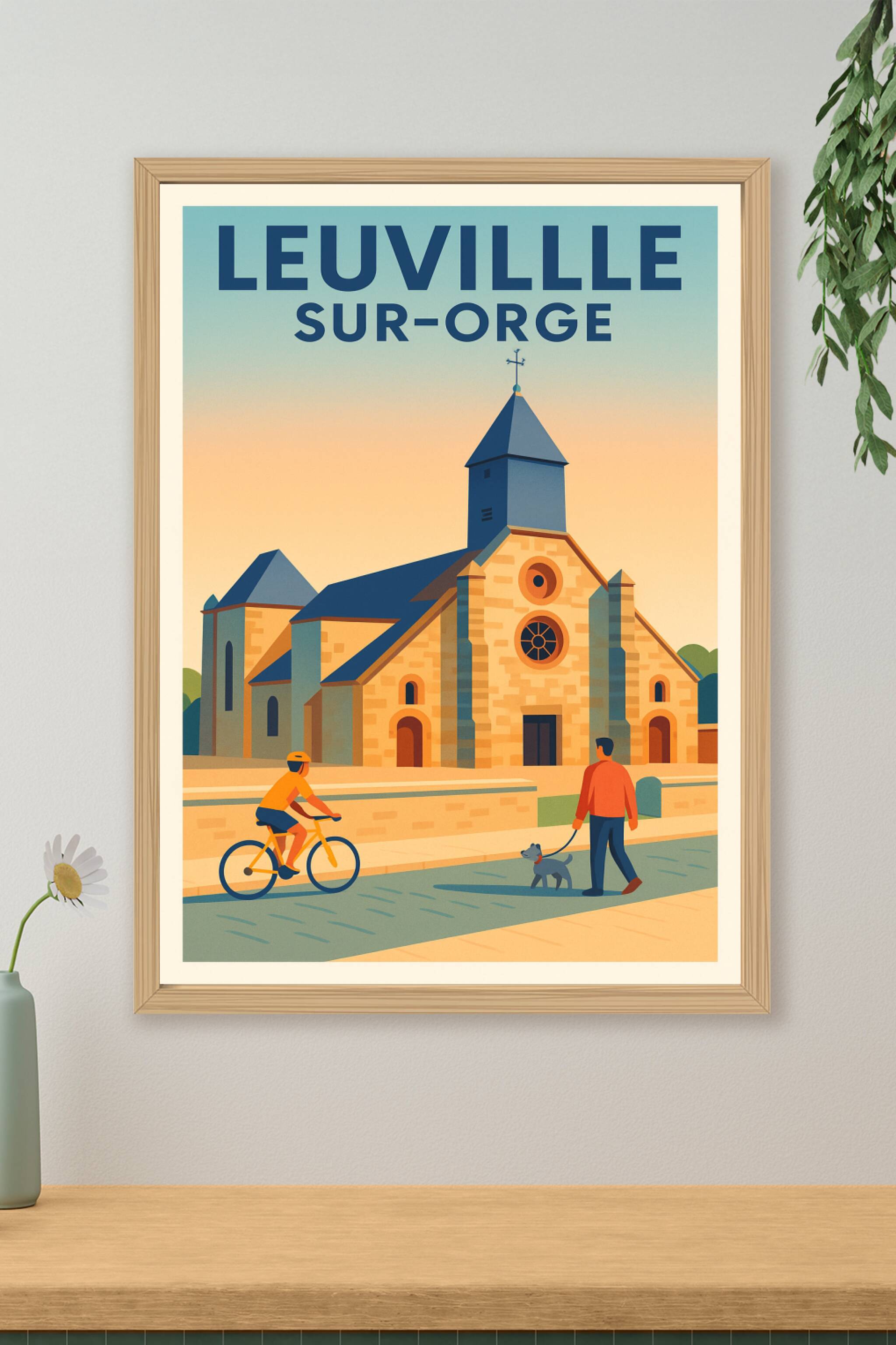 Affiche de Leuville-sur-Orge - Charme et douceur de vie en Essonne