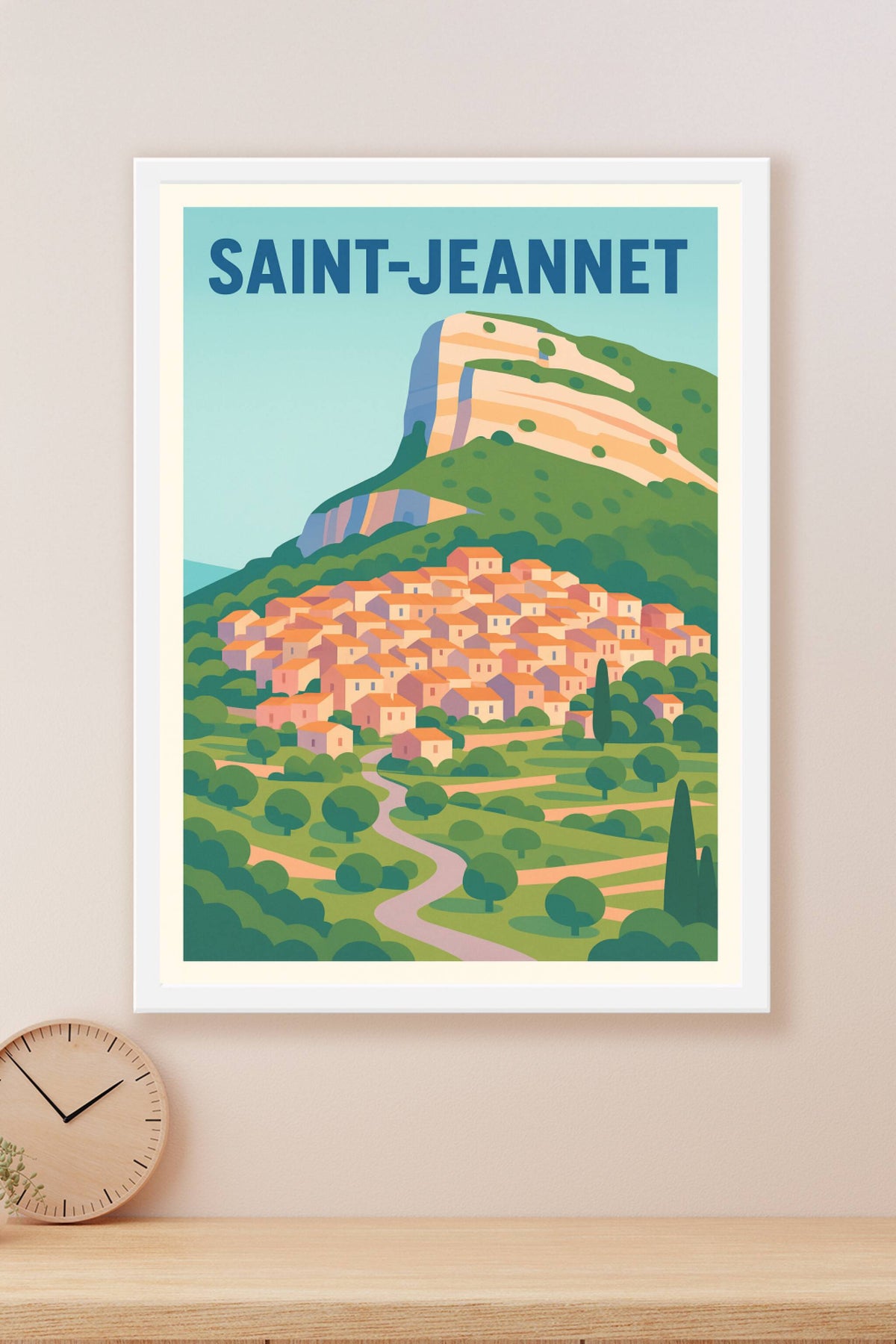 Affiche de Saint-Jeannet - Le charme pittoresque de la Provence intemporelle