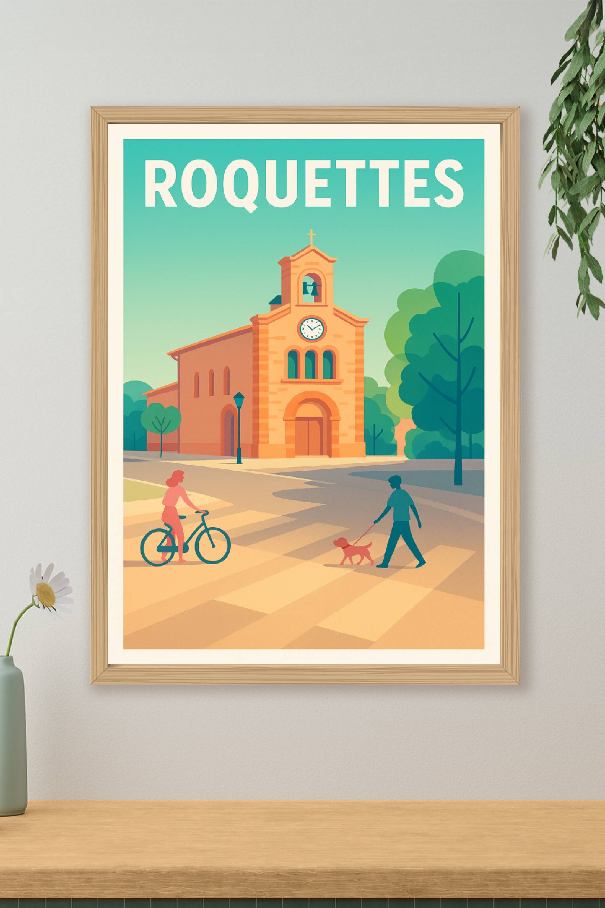 Affiche de Roquettes - Charme et sérénité au cœur du village