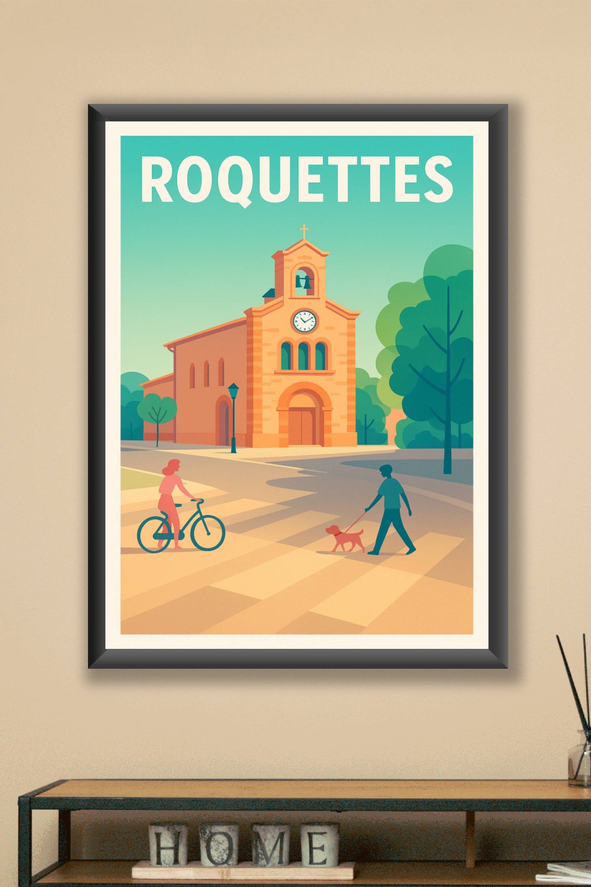 Affiche de Roquettes - Charme et sérénité au cœur du village