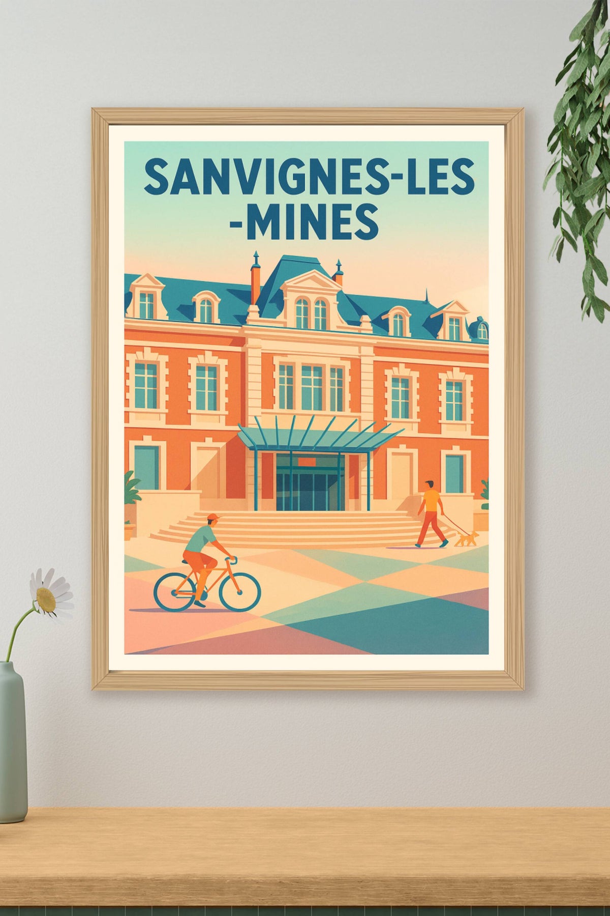 Affiche de Sanvignes-les-Mines - Charme et lumière d'une ville historique