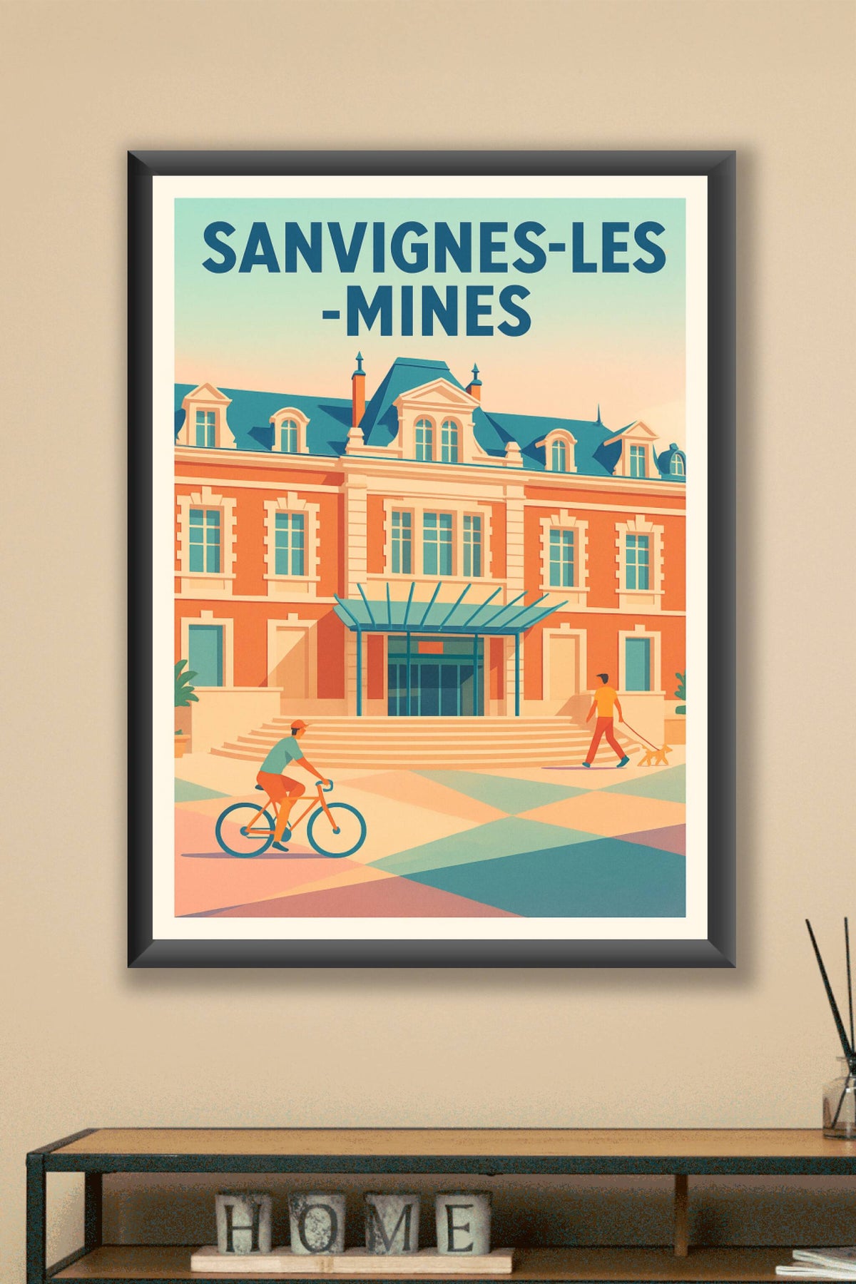 Affiche de Sanvignes-les-Mines - Charme et lumière d'une ville historique