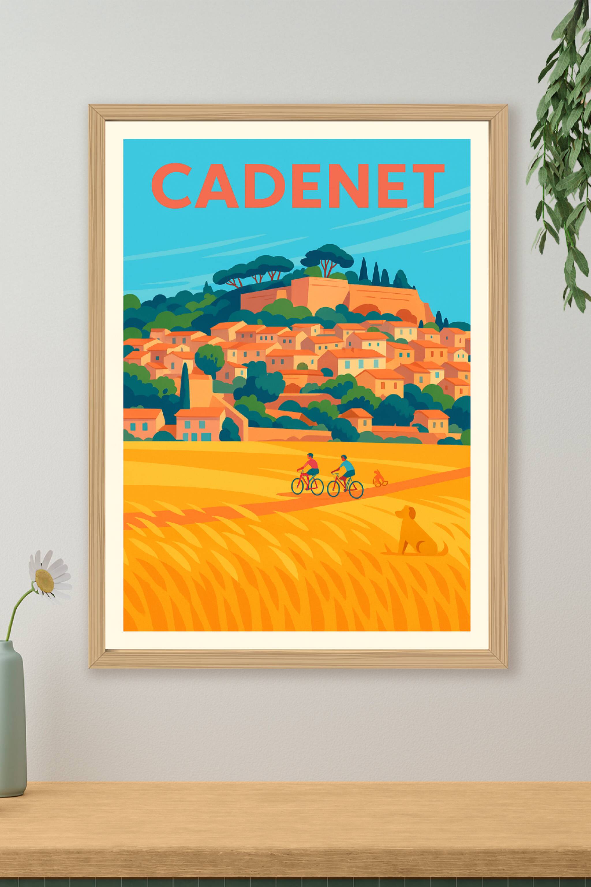 Affiche de Cadenet - Charme et douceur de vie provençale