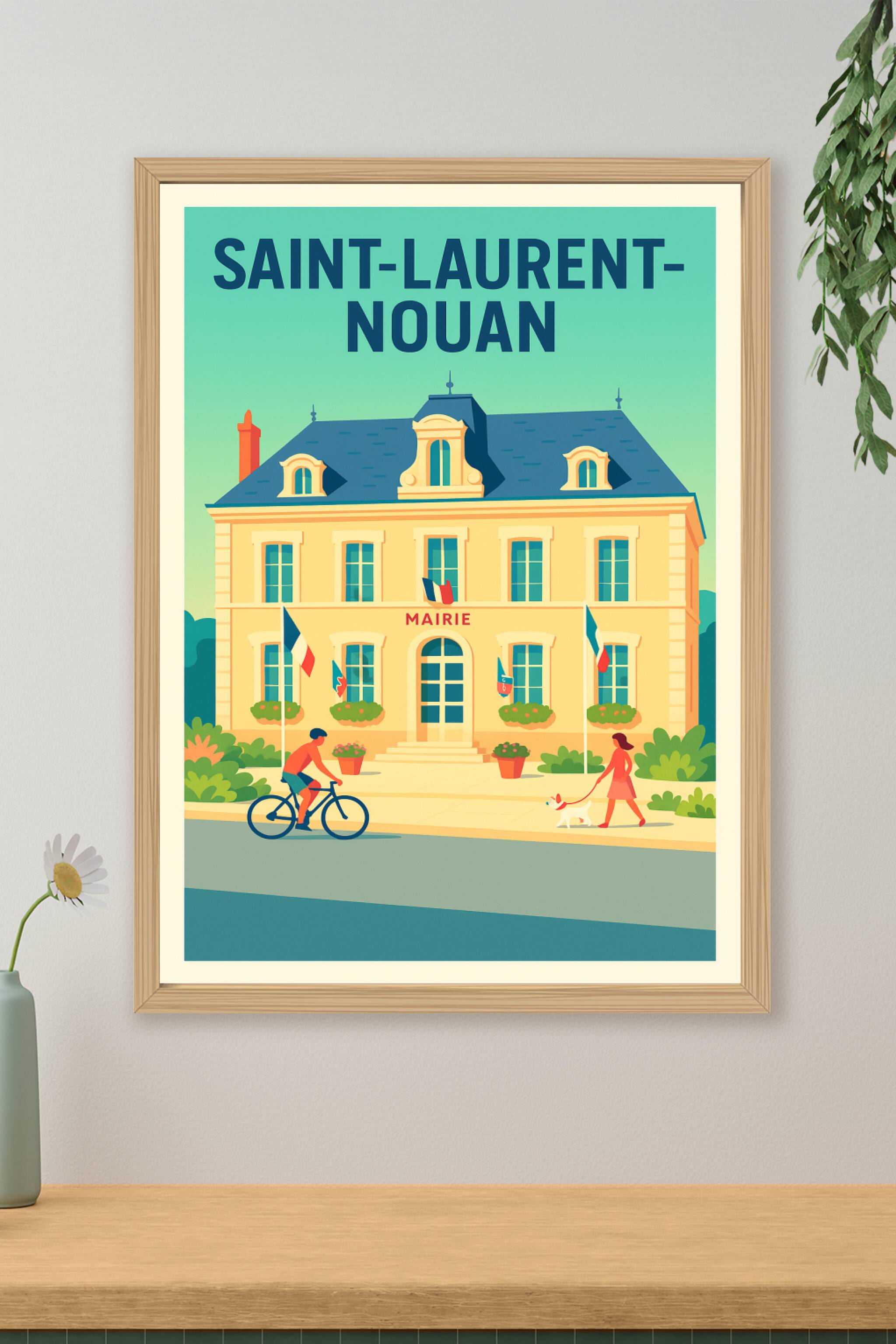 Affiche de Saint-Laurent-Nouan - Charme et sérénité au cœur de la mairie