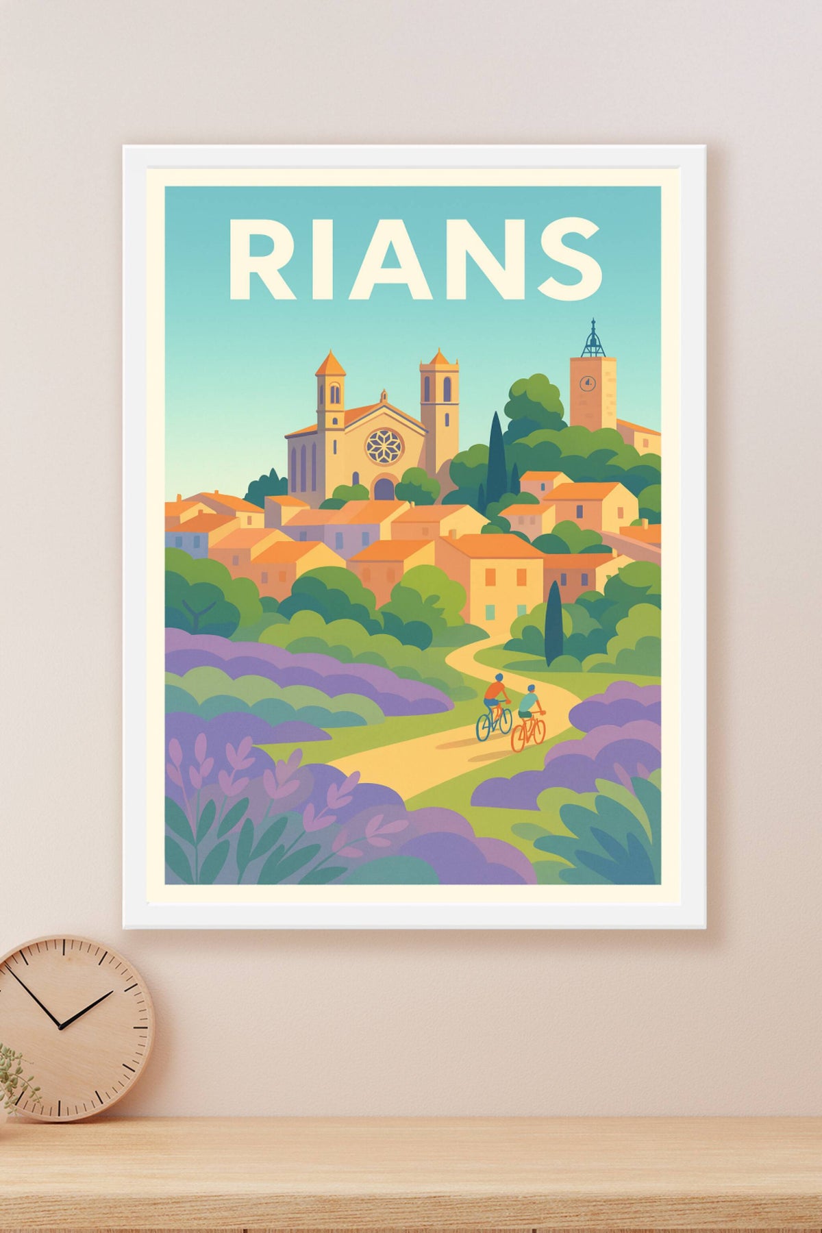 Affiche de Rians - Douceur provençale et paysages bucoliques