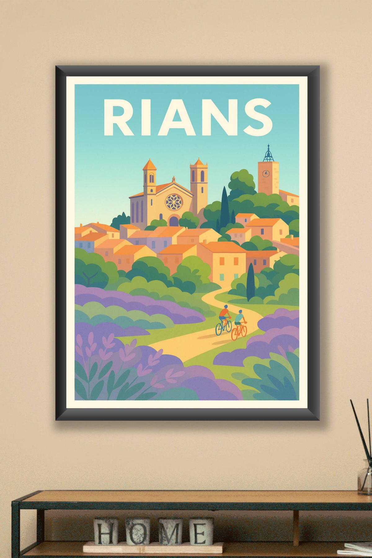 Affiche de Rians - Douceur provençale et paysages bucoliques