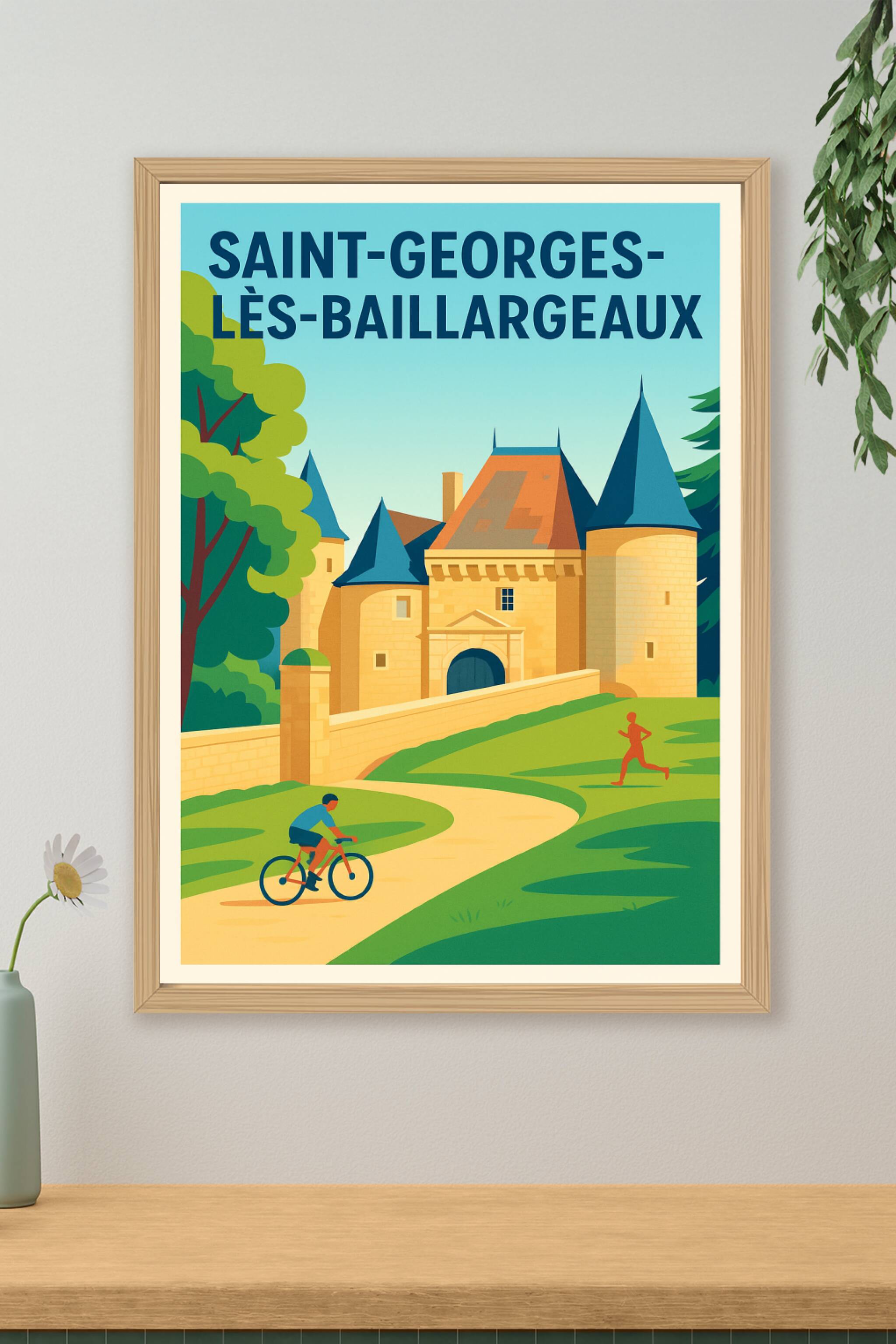 Affiche de Saint-Georges-lès-Baillargeaux - Charme et patrimoine au naturel