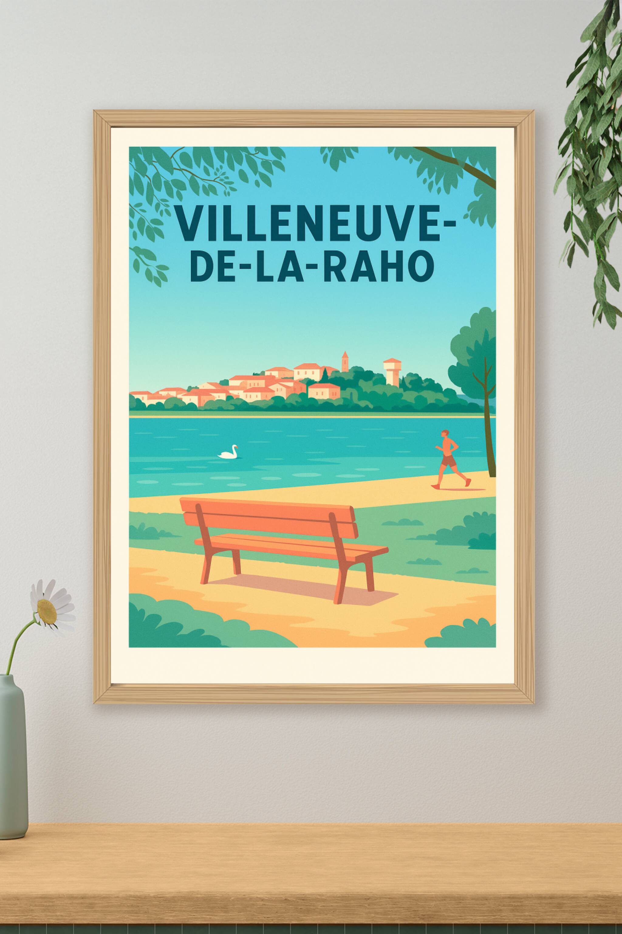 Affiche de Villeneuve-de-la-Raho - Tranquillité au bord de l'eau