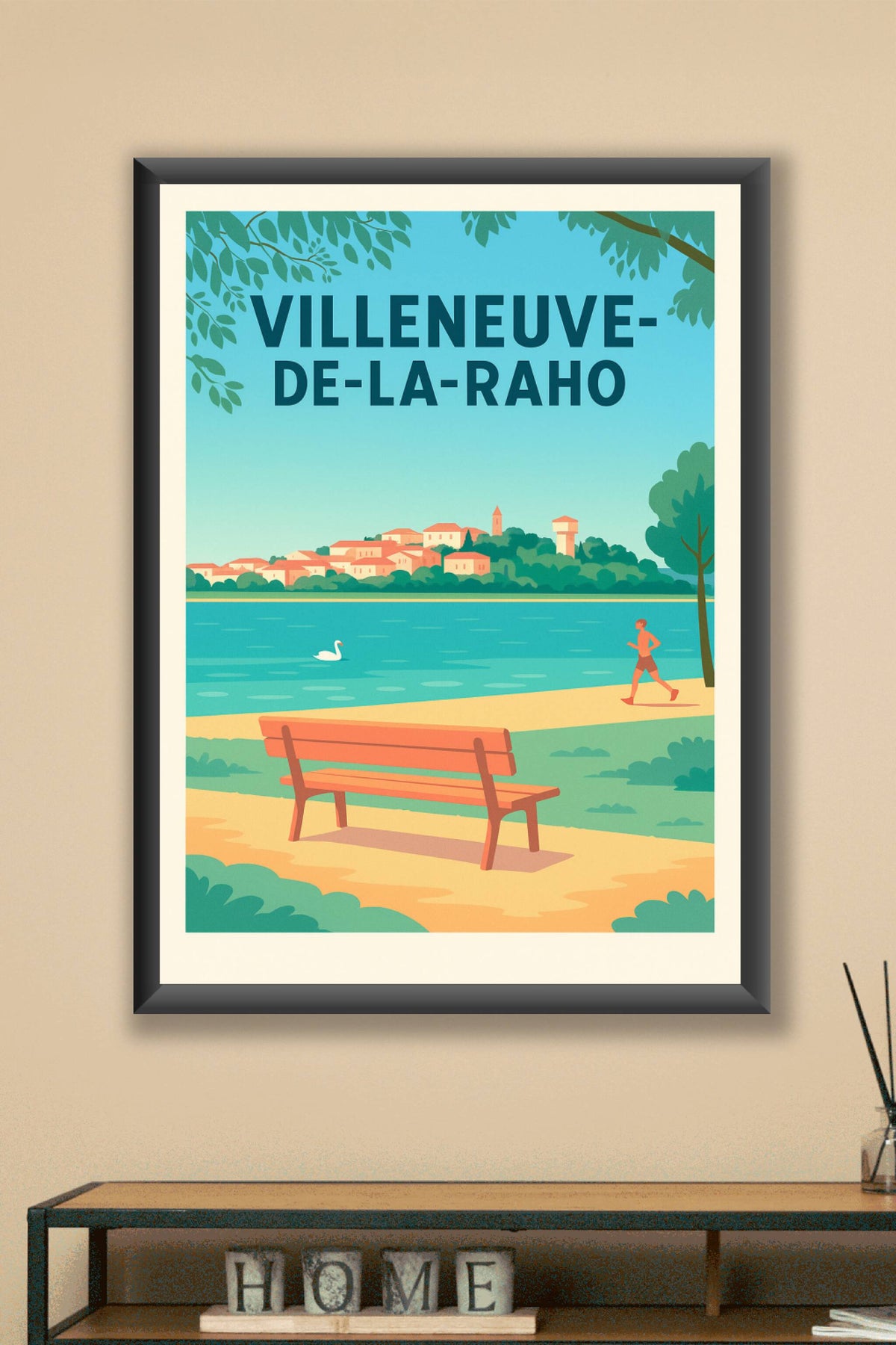 Affiche de Villeneuve-de-la-Raho - Tranquillité au bord de l'eau
