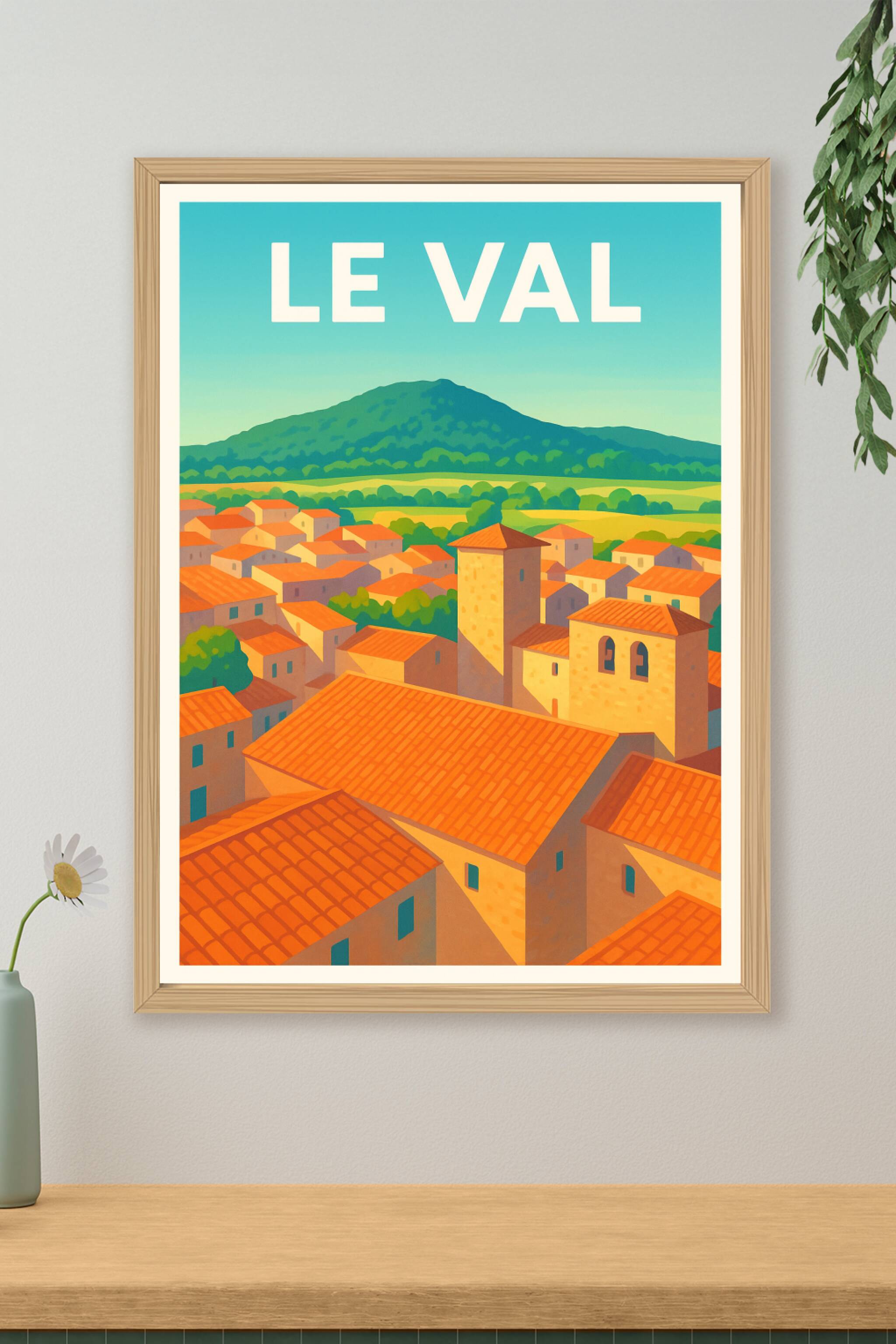 Affiche de Le Val - Charme et couleurs d'un village provençal