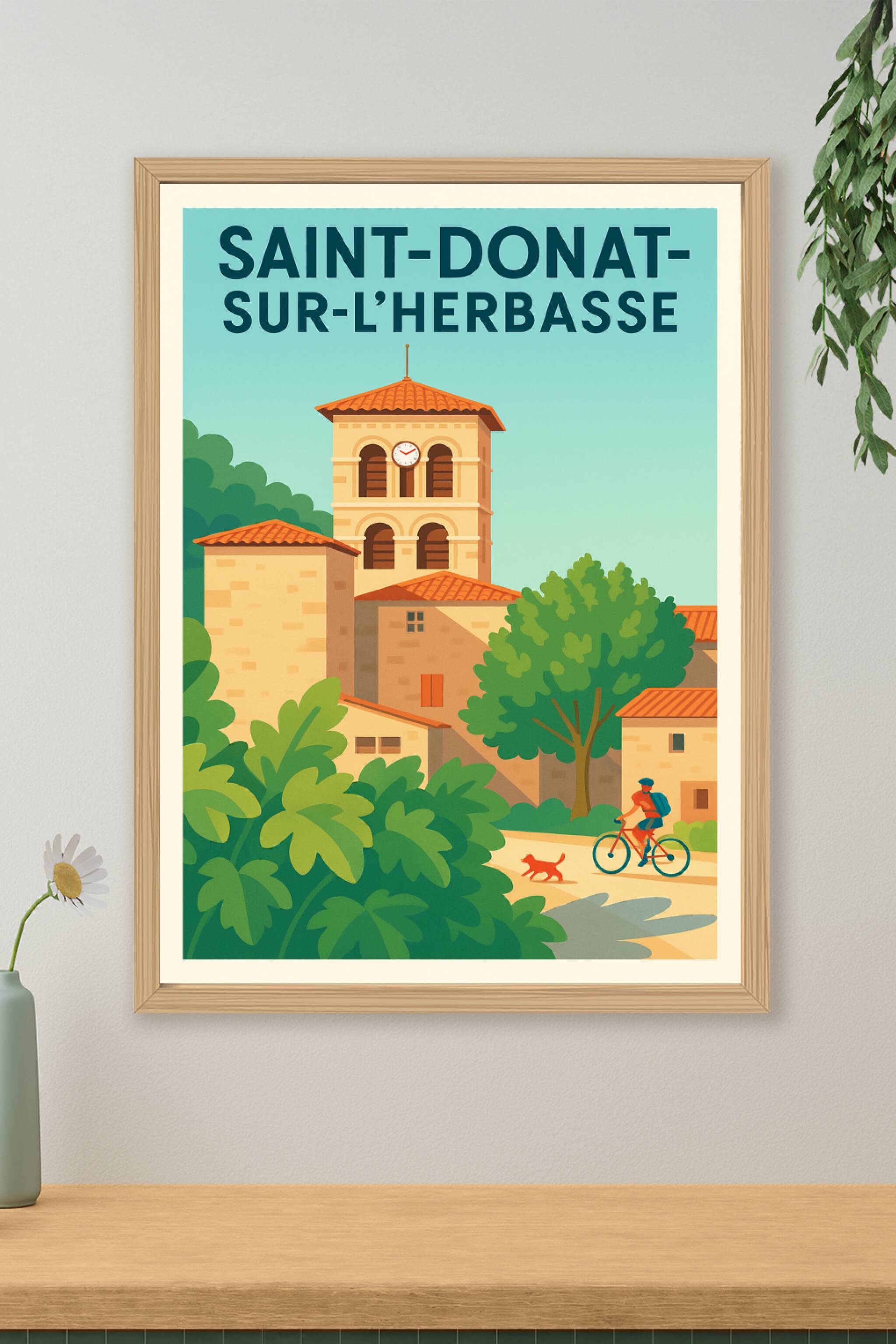 Affiche de Saint-Donat-sur-l'Herbasse - Charme provençal et douceur de vivre