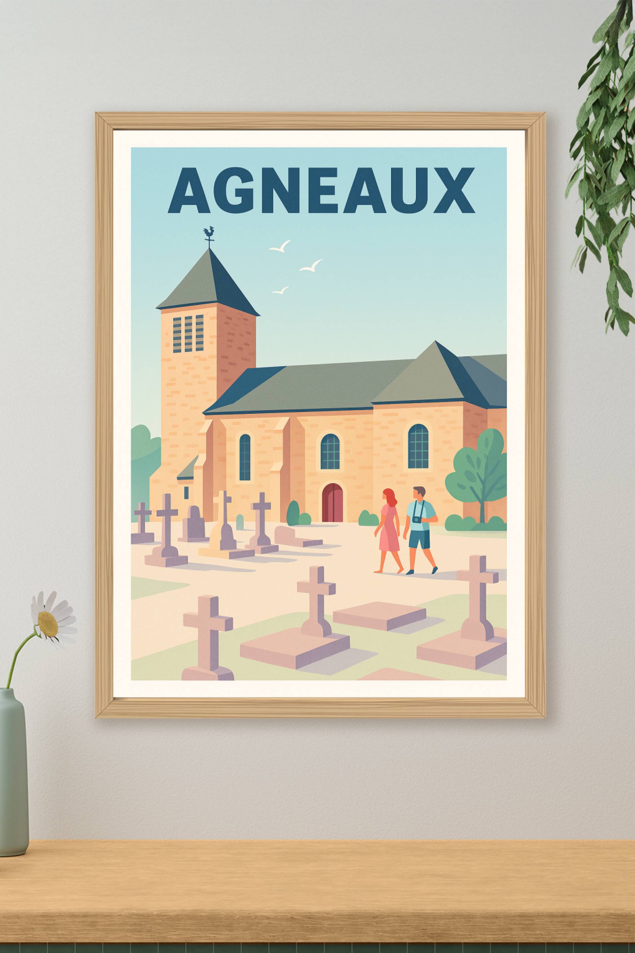 Affiche de Agneaux - Charme paisible et patrimoine historique