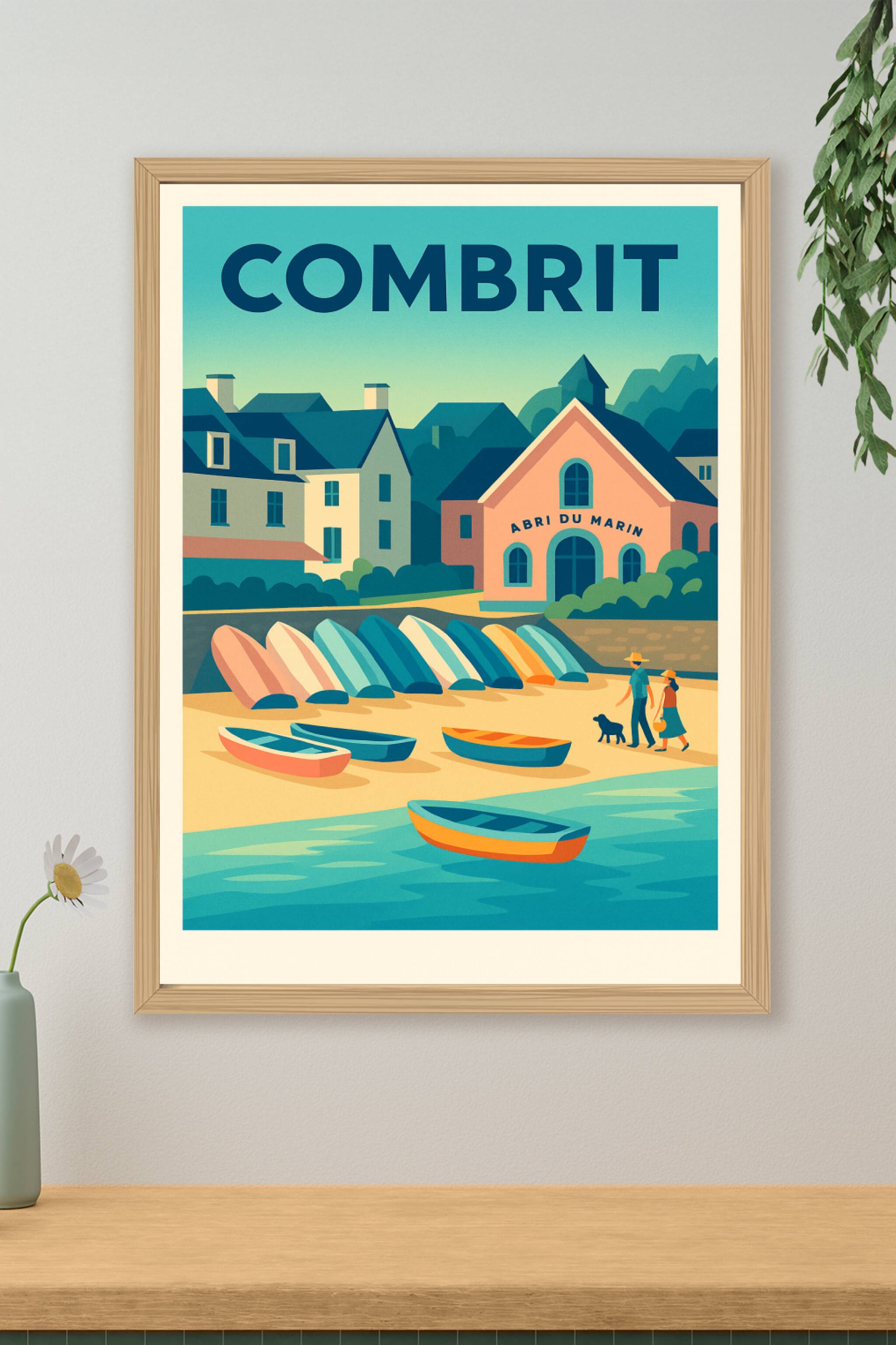 Affiche de Combrit - Charme côtier et douceur bretonne