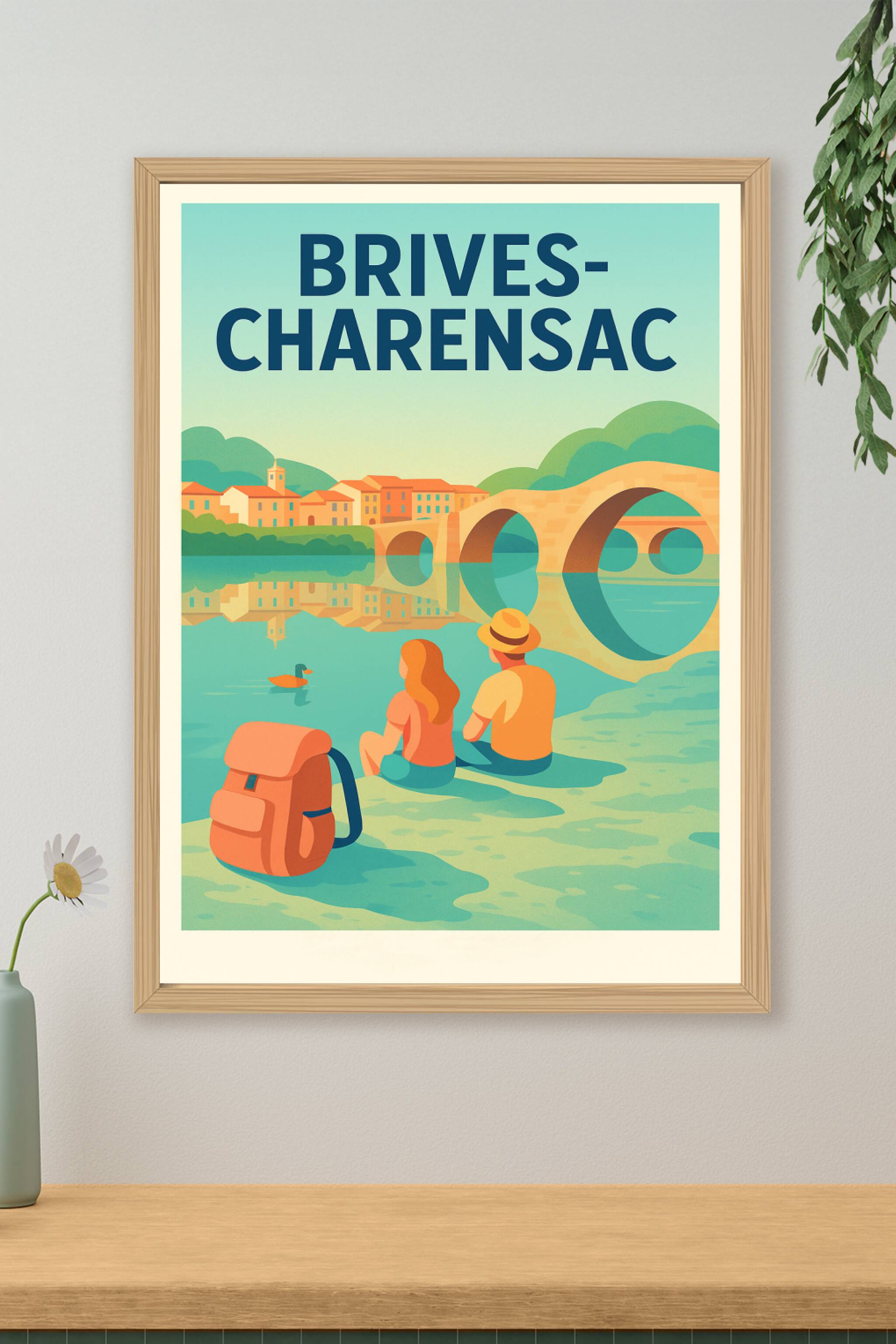 Affiche de Brives-Charensac - Une pause au bord de la Loire