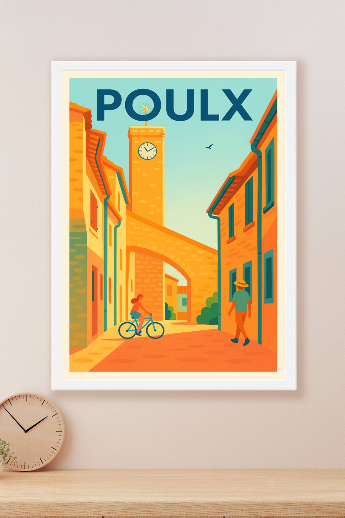 Affiche de Poulx - Charme pittoresque du Sud