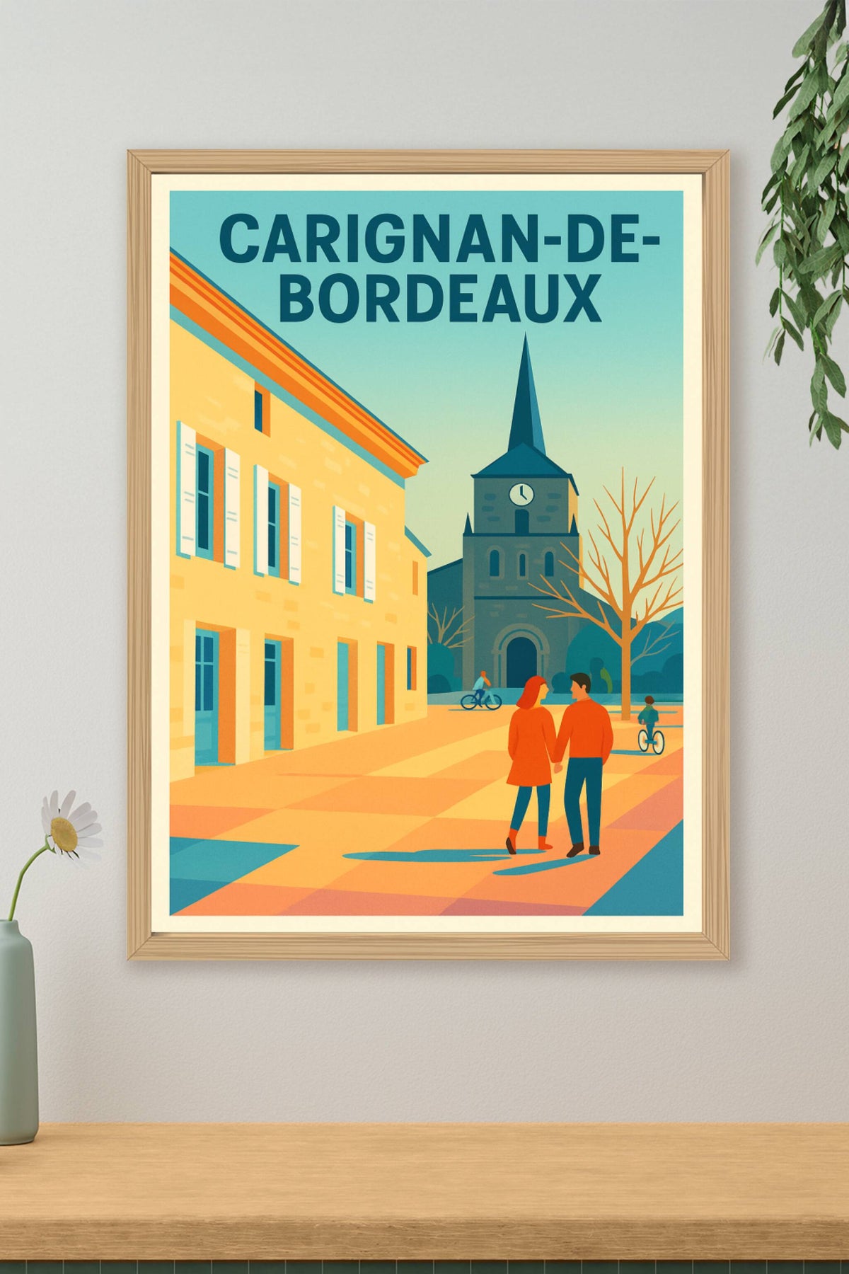 Affiche de Carignan-de-Bordeaux - Promenade sous le charme historique