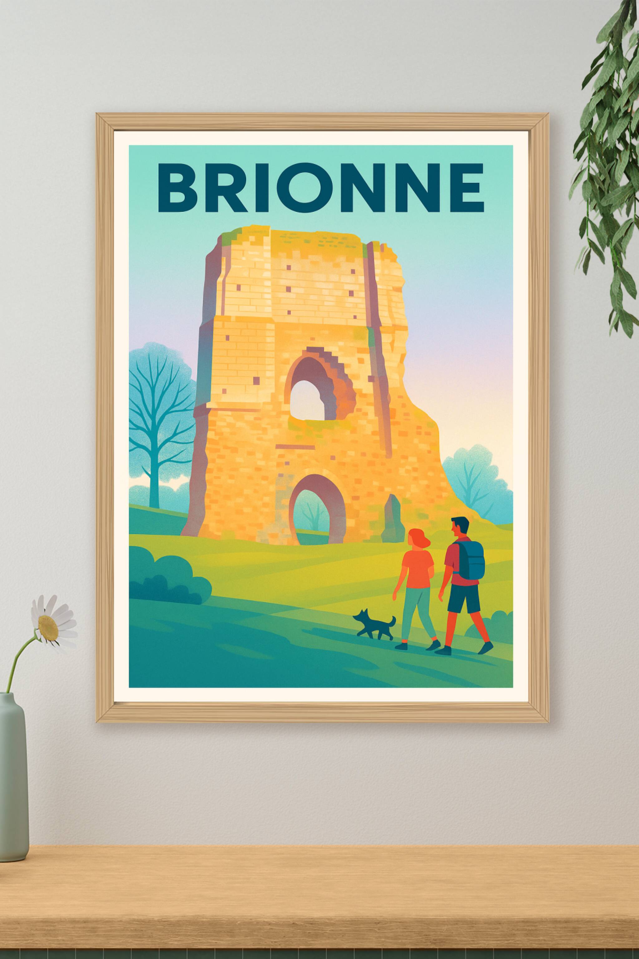 Affiche de Brionne - Promenade au cœur du patrimoine normand