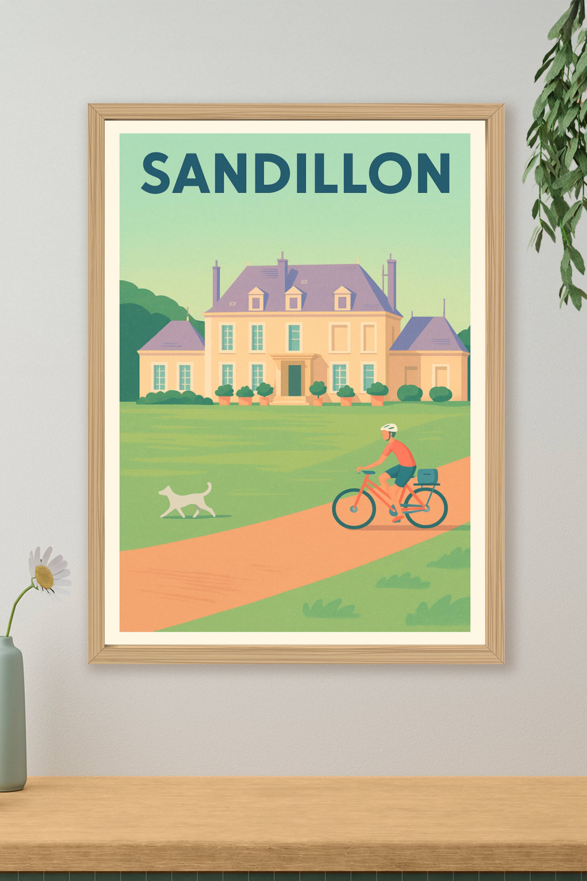 Affiche de Sandillon - Charme bucolique et balade à vélo