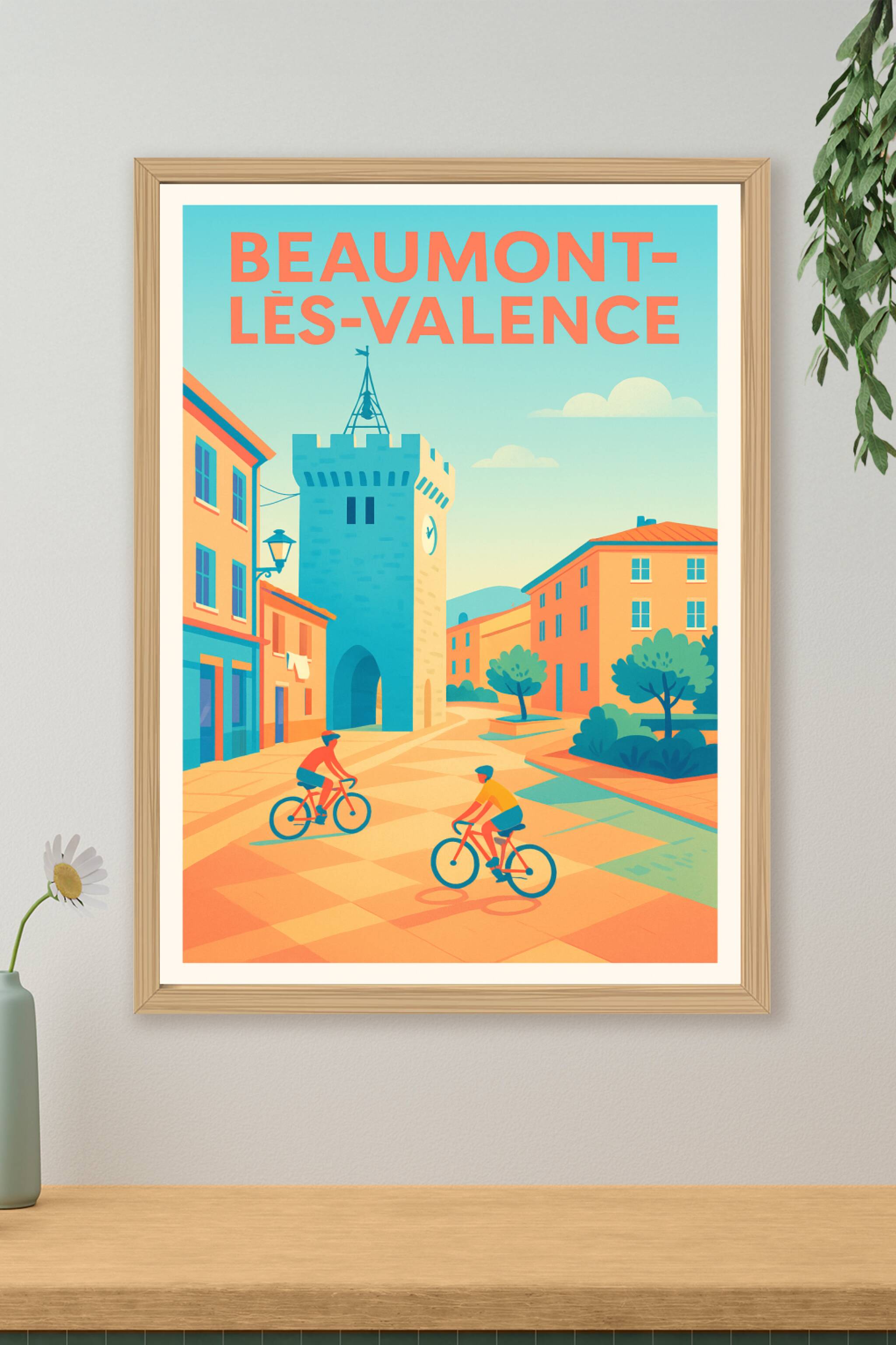 Affiche de Beaumont-lès-Valence - Une balade ensoleillée au cœur de la ville
