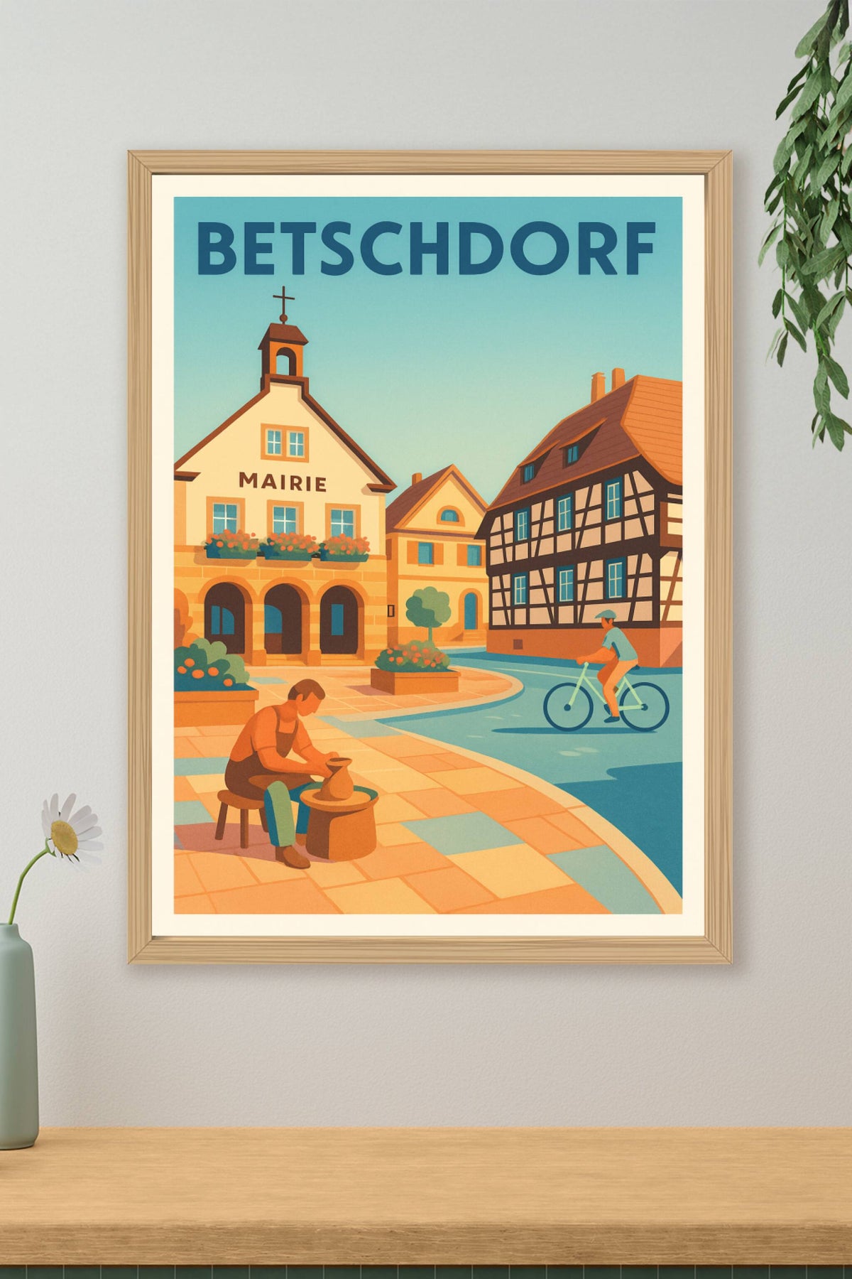 Affiche de Betschdorf - L'art de la poterie au cœur du village
