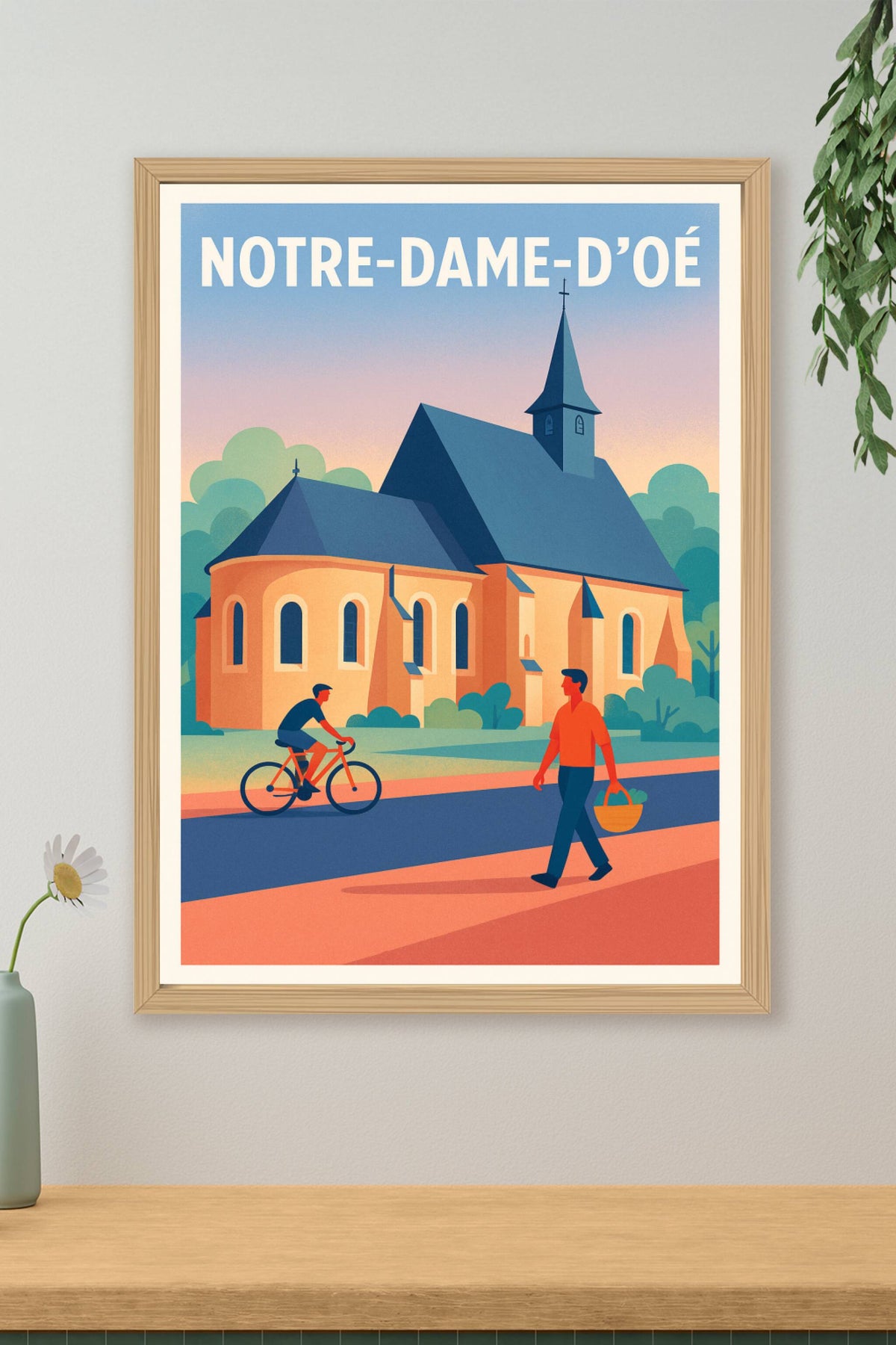 Affiche de Notre-Dame-d'Oé - Charme et Sérénité au Cœur du Village