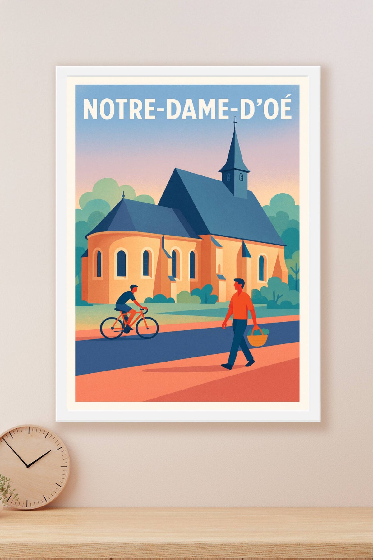 Affiche de Notre-Dame-d'Oé - Charme et Sérénité au Cœur du Village