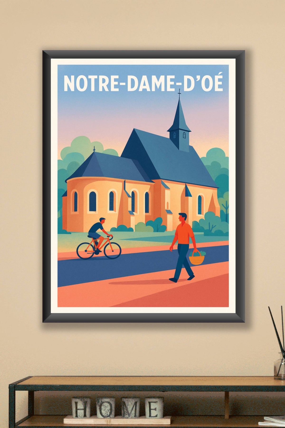 Affiche de Notre-Dame-d'Oé - Charme et Sérénité au Cœur du Village