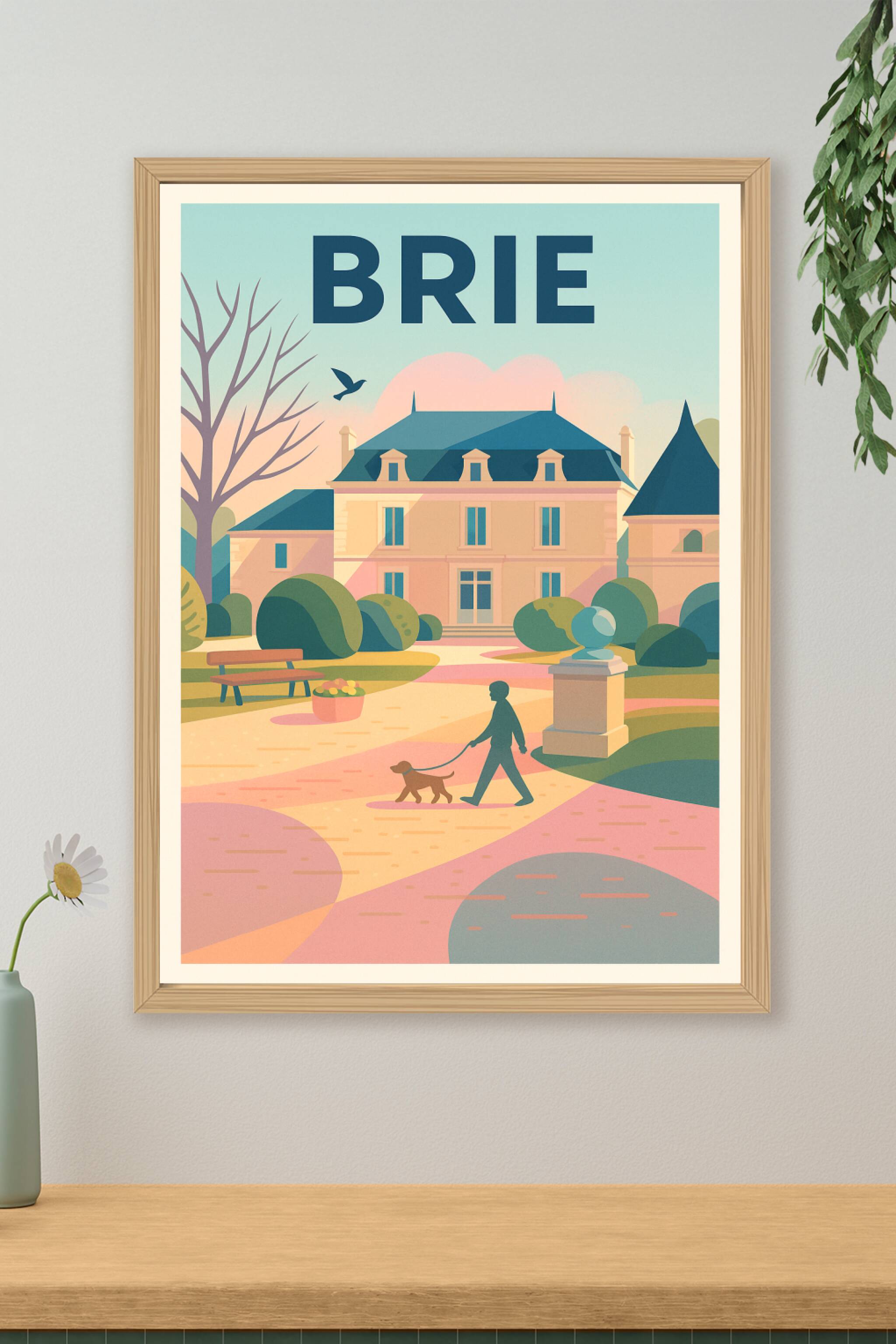 Affiche de Brie - L'élégance tranquille au cœur du parc