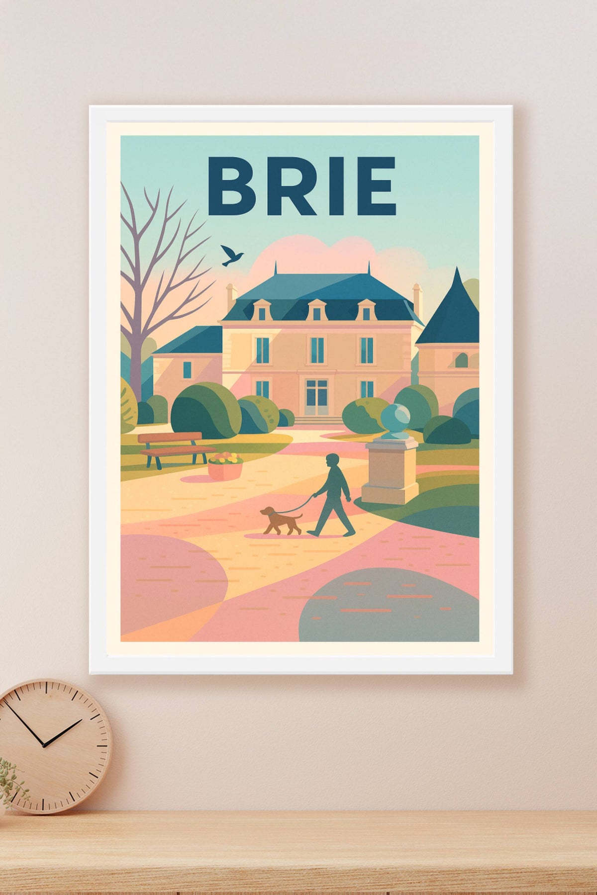 Affiche de Brie - L'élégance tranquille au cœur du parc