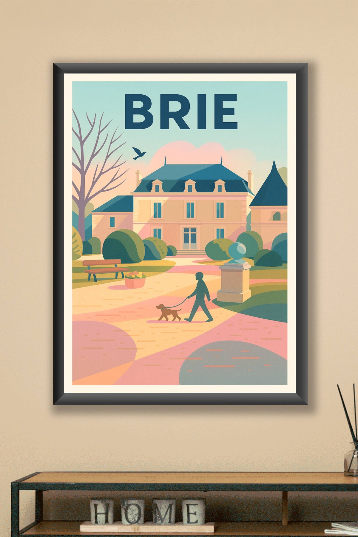 Affiche de Brie - L'élégance tranquille au cœur du parc