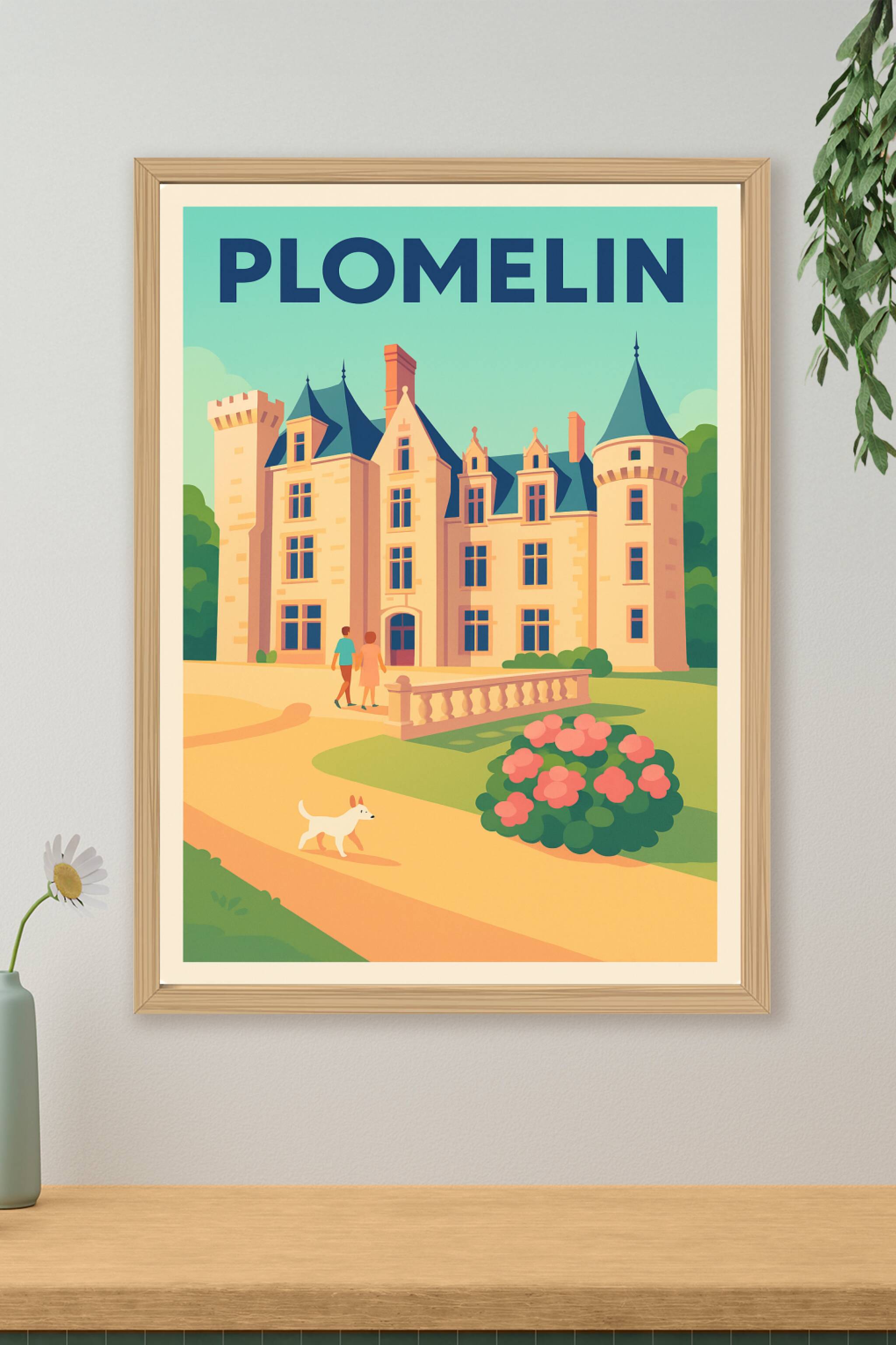 Affiche de Plomelin - L'élégance intemporelle du manoir breton
