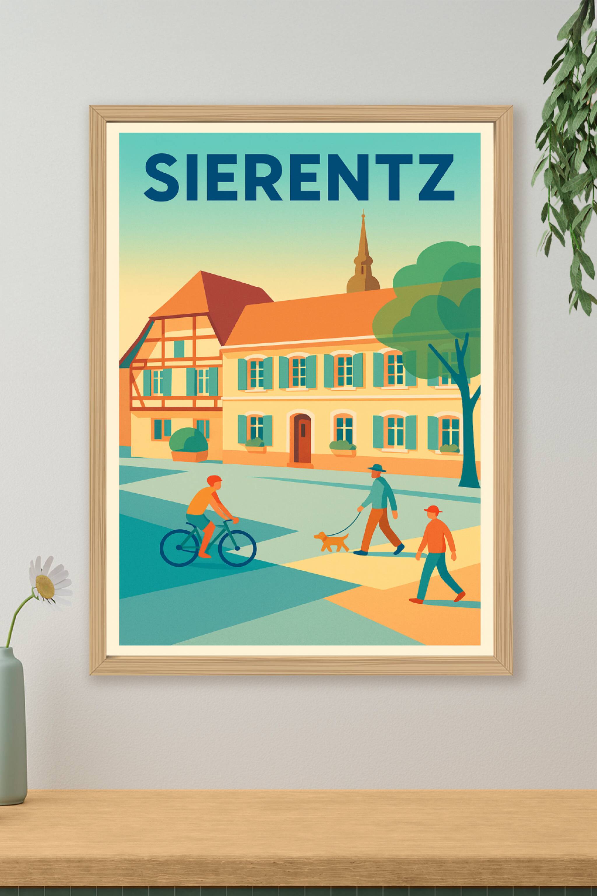 Affiche de Sierentz - Charme et sérénité au cœur de l'Alsace