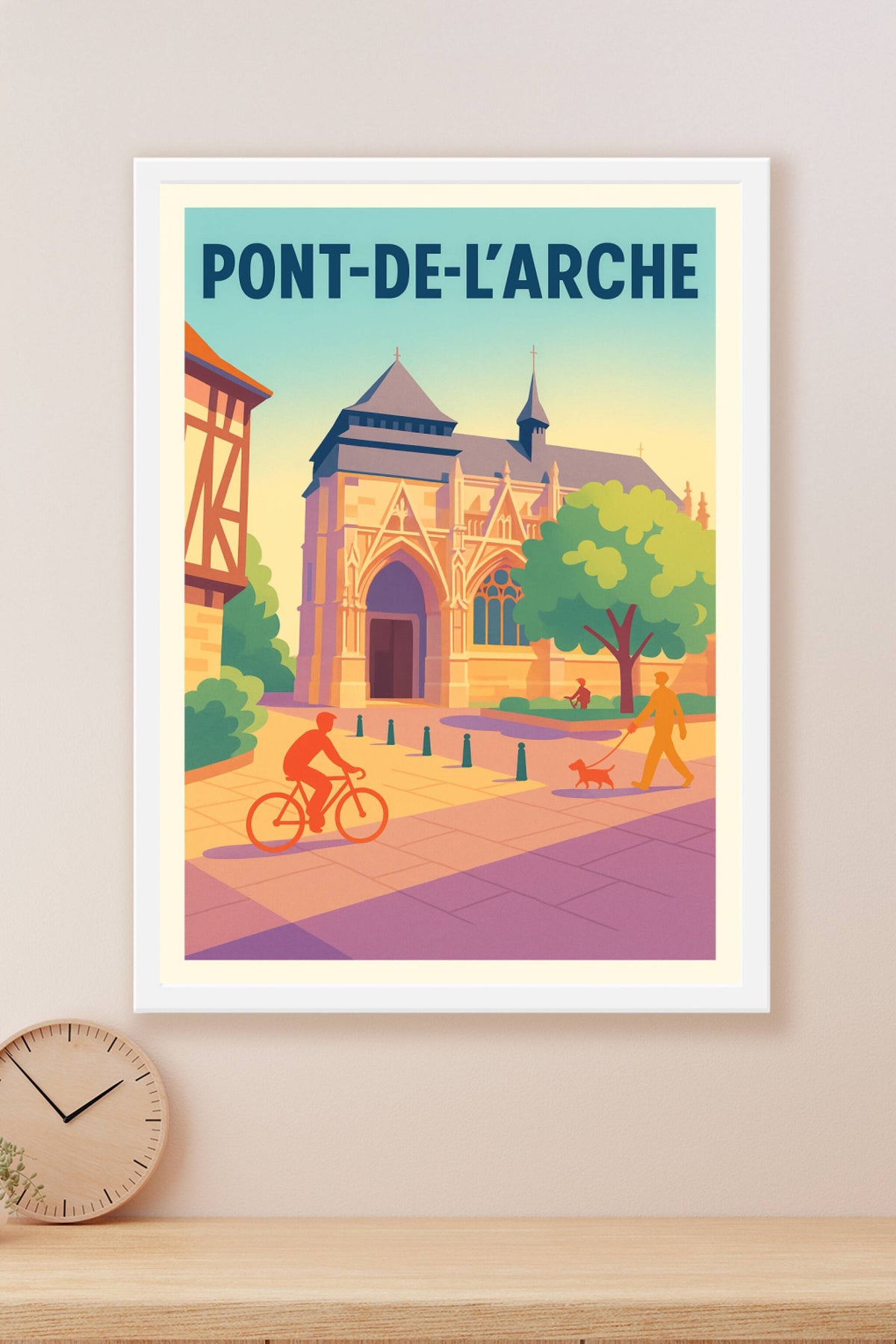 Affiche de Pont-de-l'Arche - L'élégance historique au cœur de la ville
