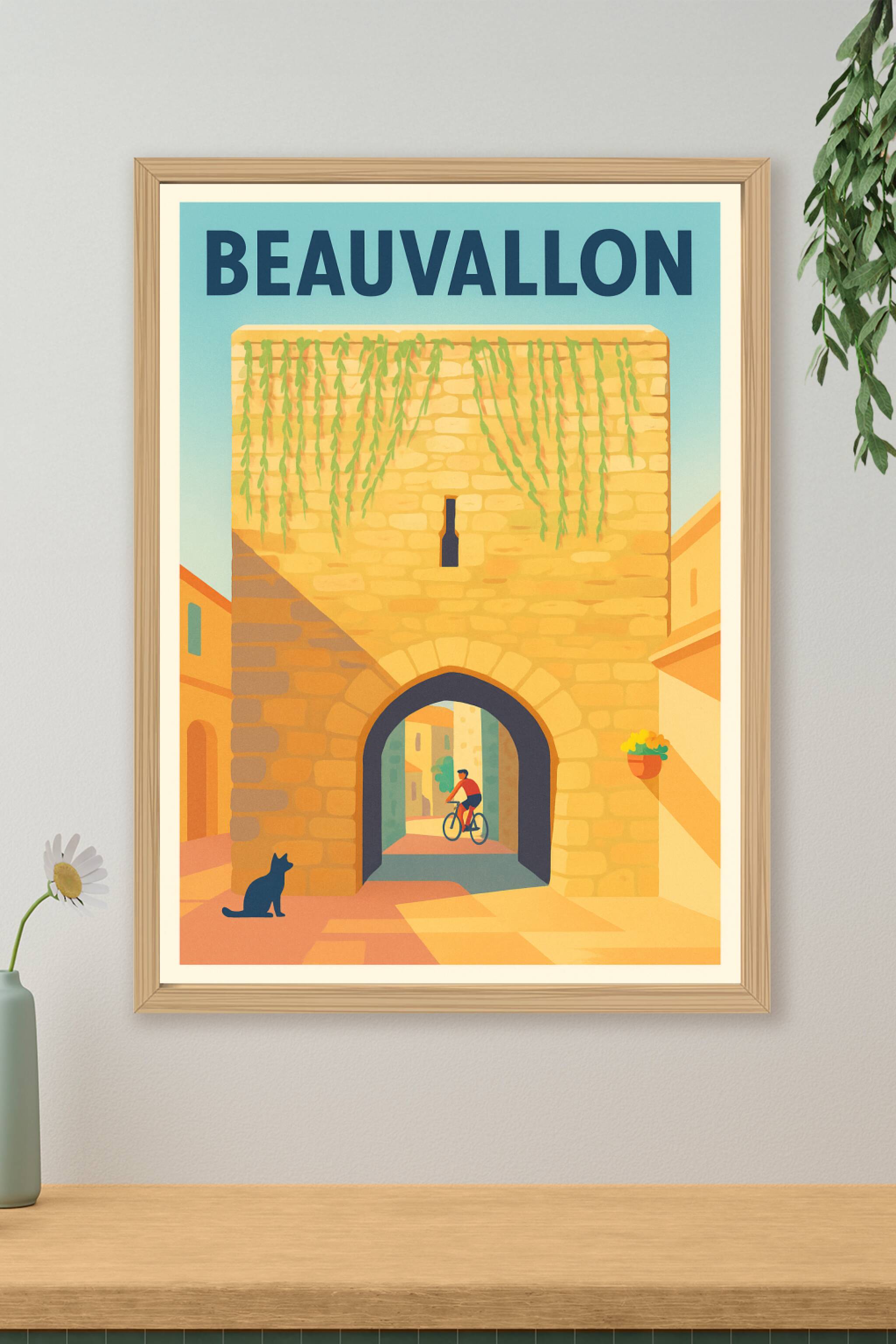 Affiche de Beauvallon - Charme intemporel au cœur du village