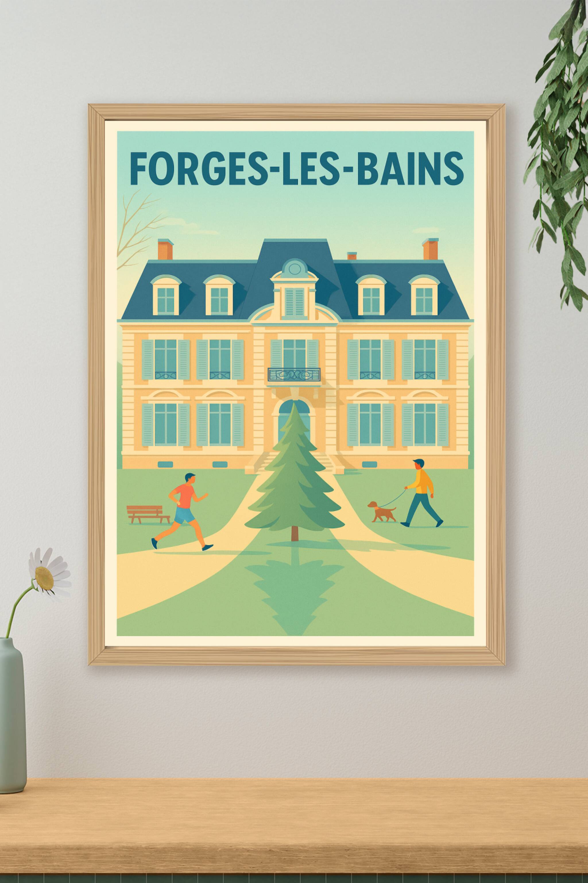 Affiche de Forges-les-Bains - Charme et sérénité à la française