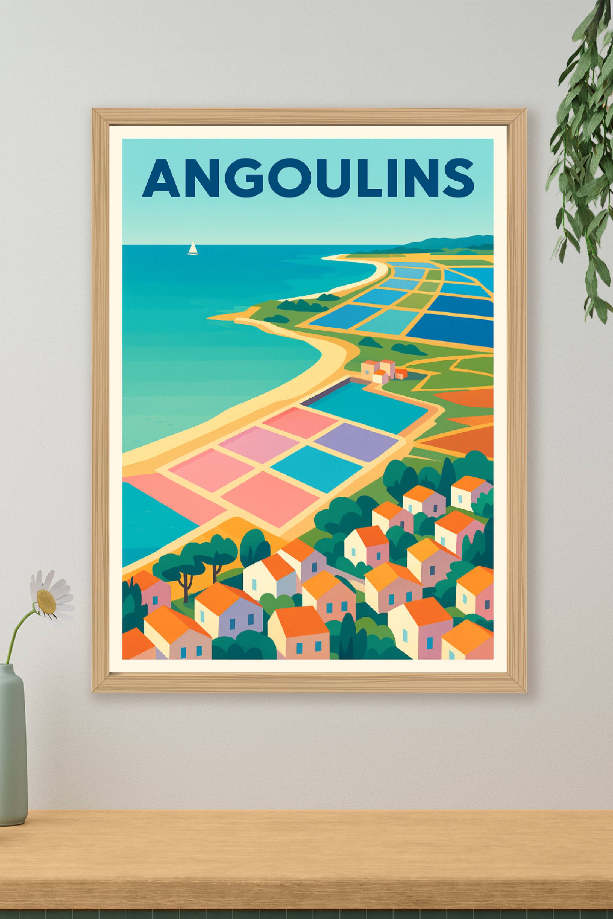 Affiche de Angoulins - L'évasion côtière en couleurs