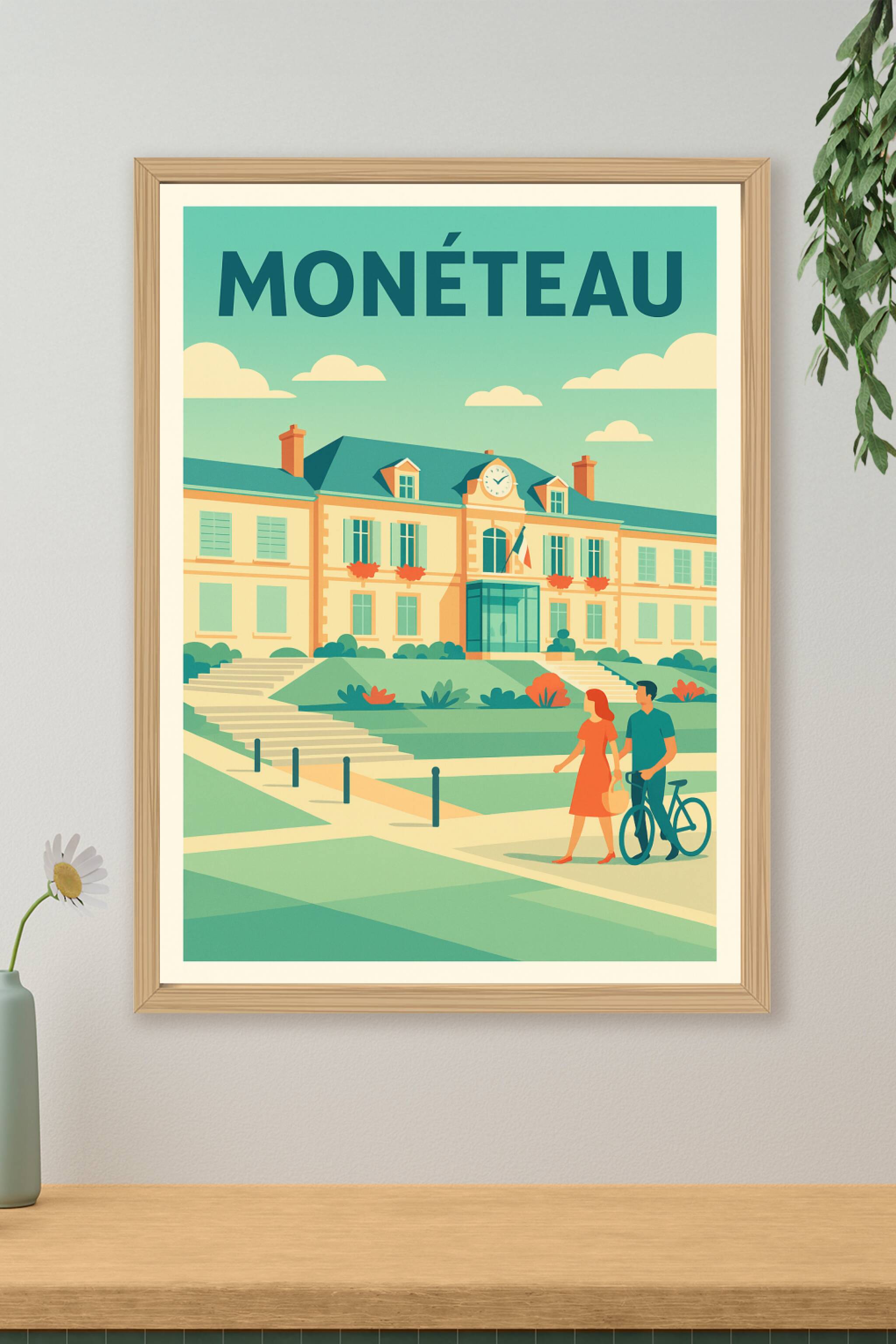 Affiche de Monéteau - Charme intemporel et douceur de vivre