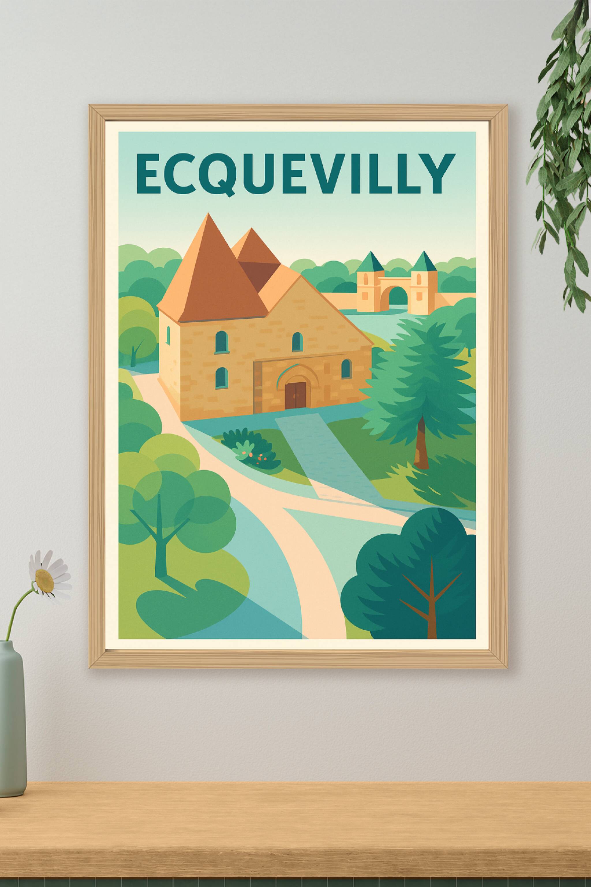 Affiche de Ecquevilly - L'élégance historique au cœur de la nature