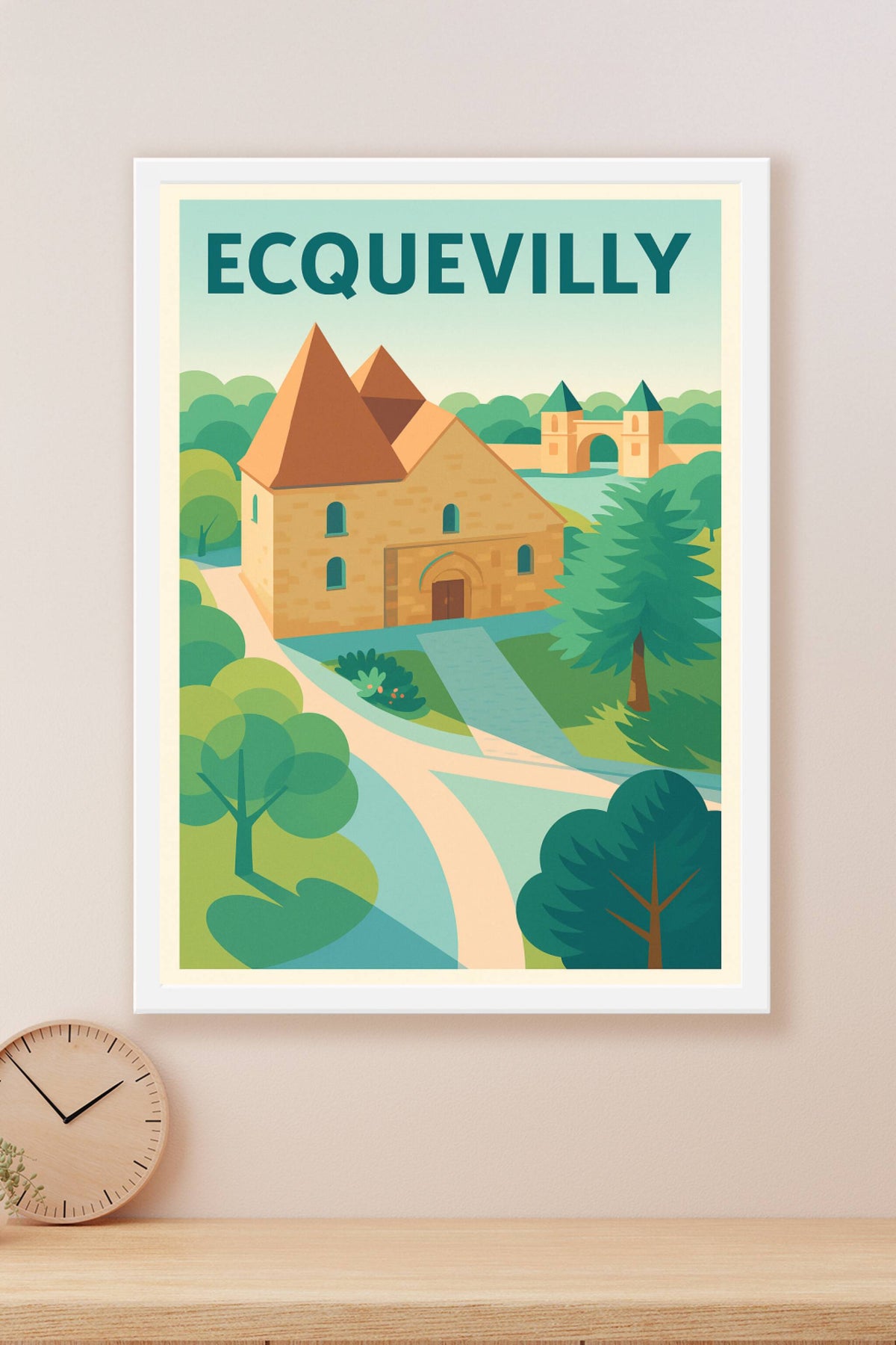 Affiche de Ecquevilly - L'élégance historique au cœur de la nature