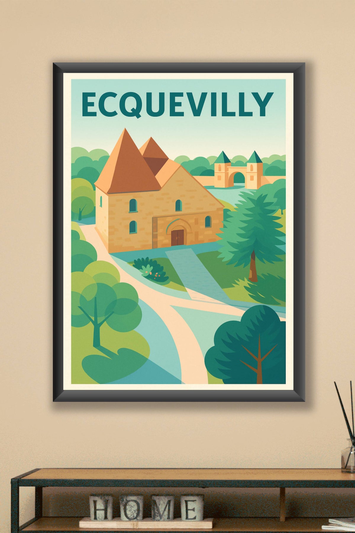 Affiche de Ecquevilly - L'élégance historique au cœur de la nature