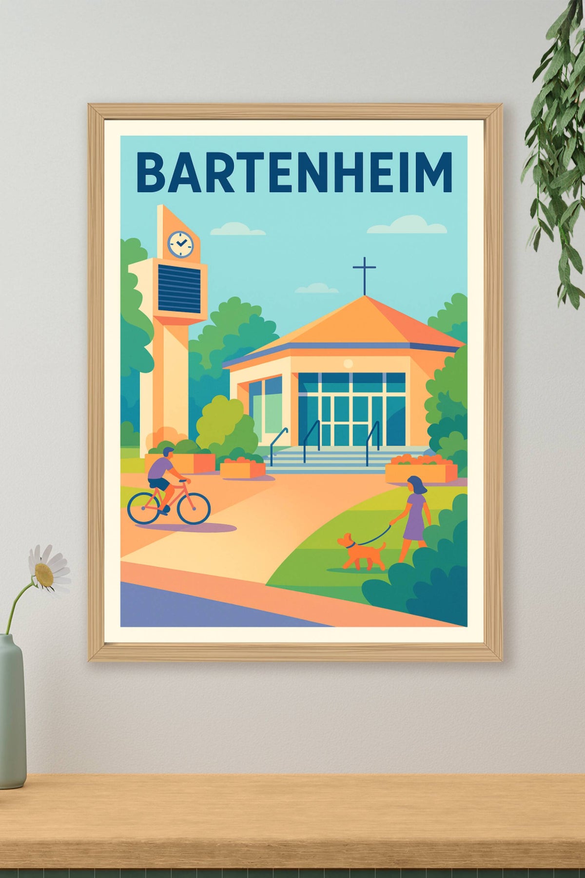 Affiche de Bartenheim - Une pause paisible au cœur de la ville