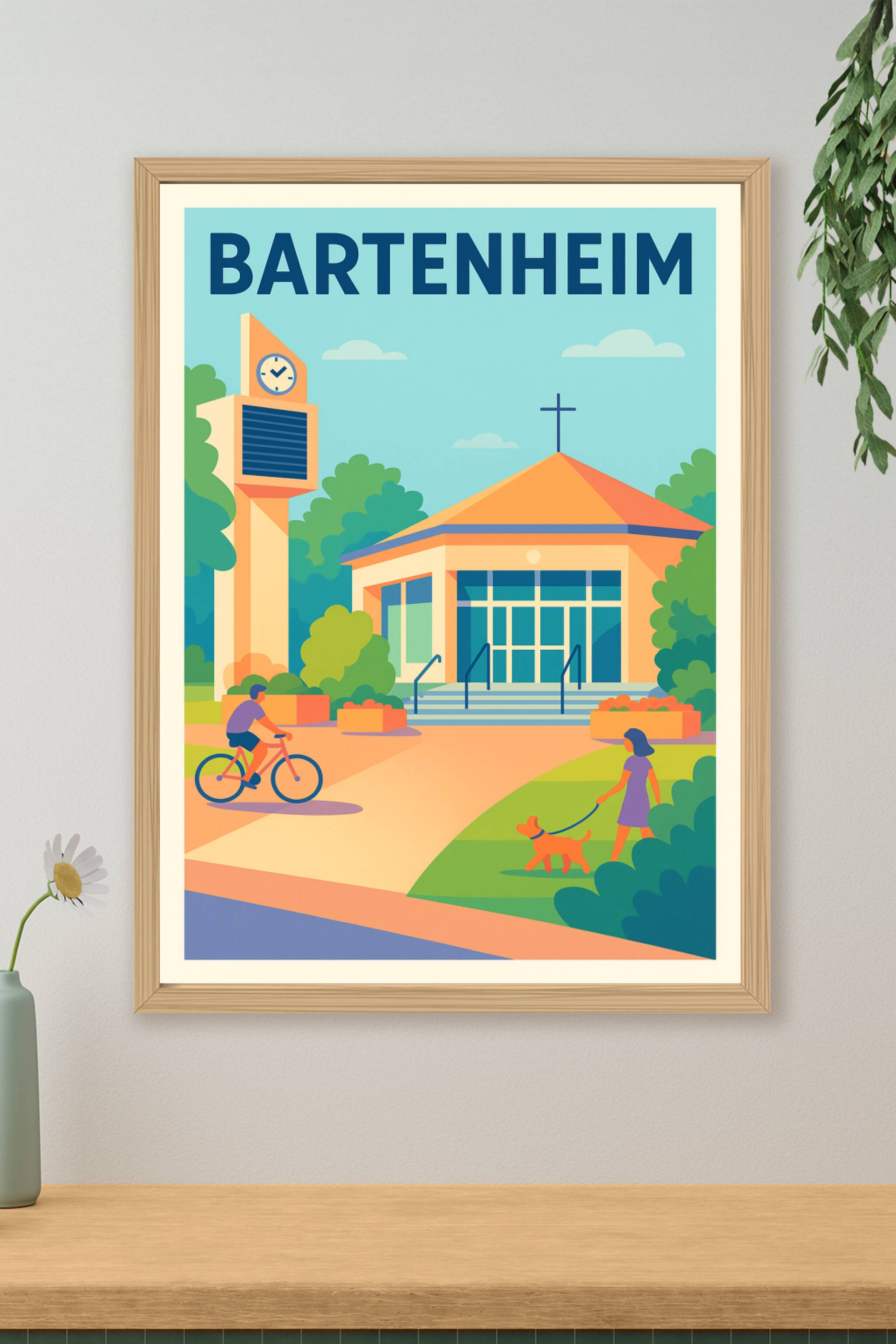 Affiche de Bartenheim - Une pause paisible au cœur de la ville