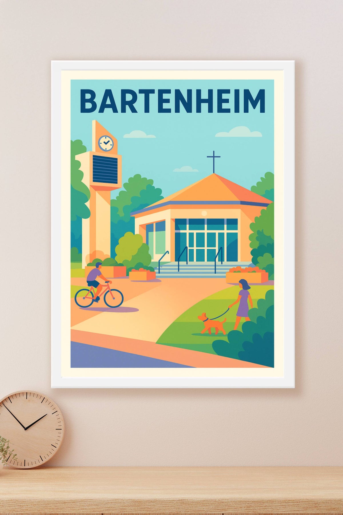 Affiche de Bartenheim - Une pause paisible au cœur de la ville