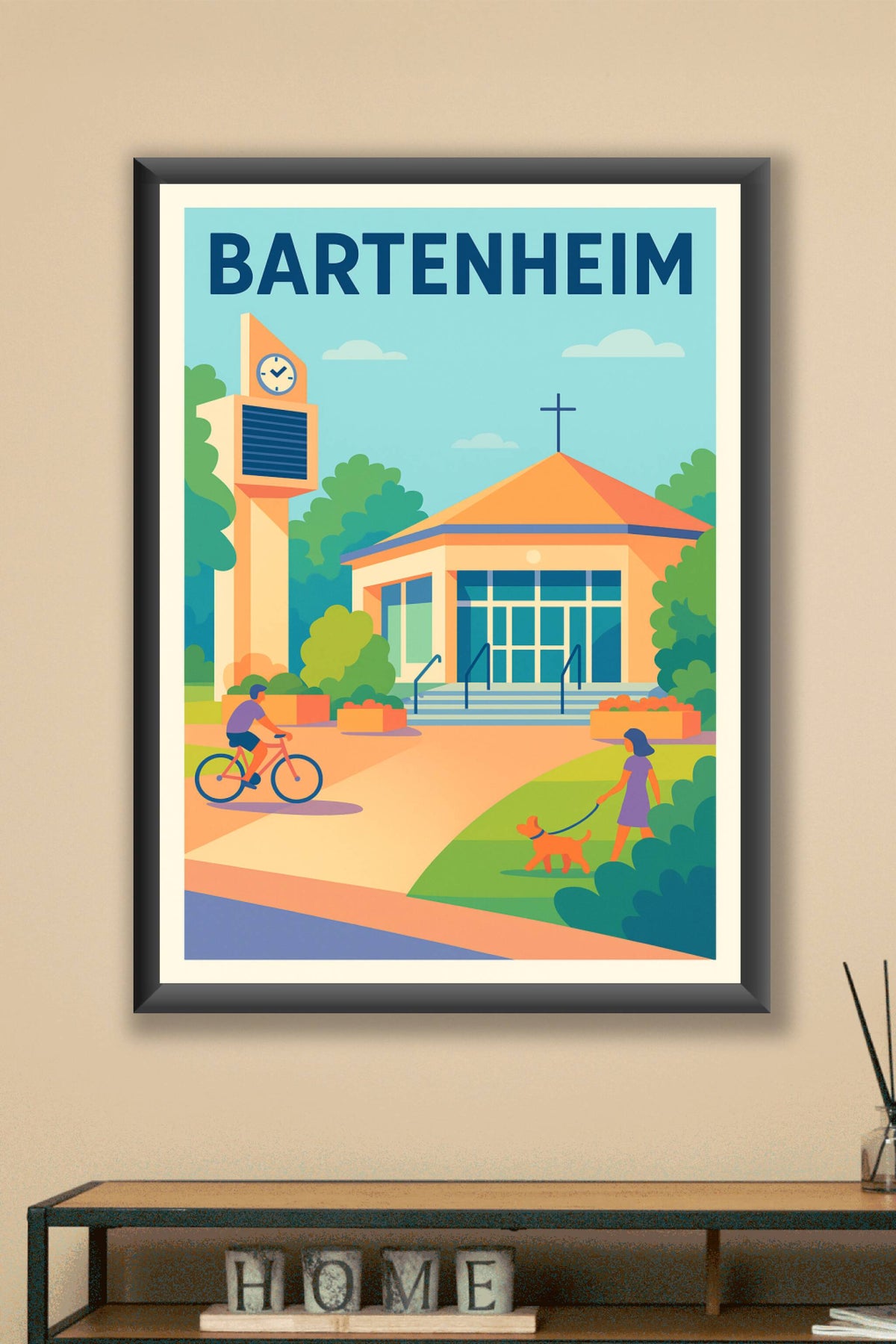 Affiche de Bartenheim - Une pause paisible au cœur de la ville